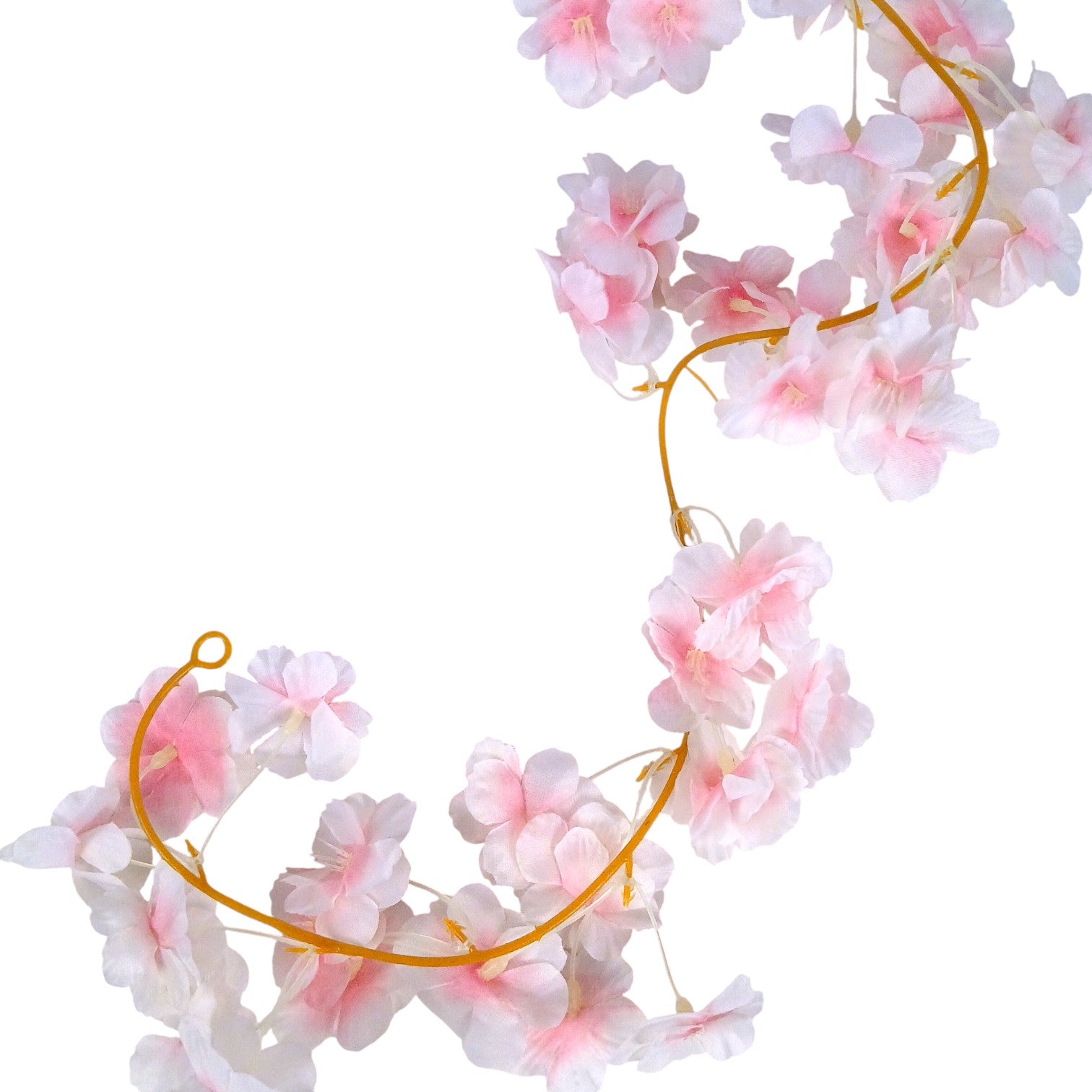 Artificial Hanging Flowers for Wall & Balcony | Faux Decorative Flower Bunch with Vine & Leaf | Perfect for Home Decor, Festive Styling & Housewarming Gifts - 68 Inch - Apkamart #Color_Pink