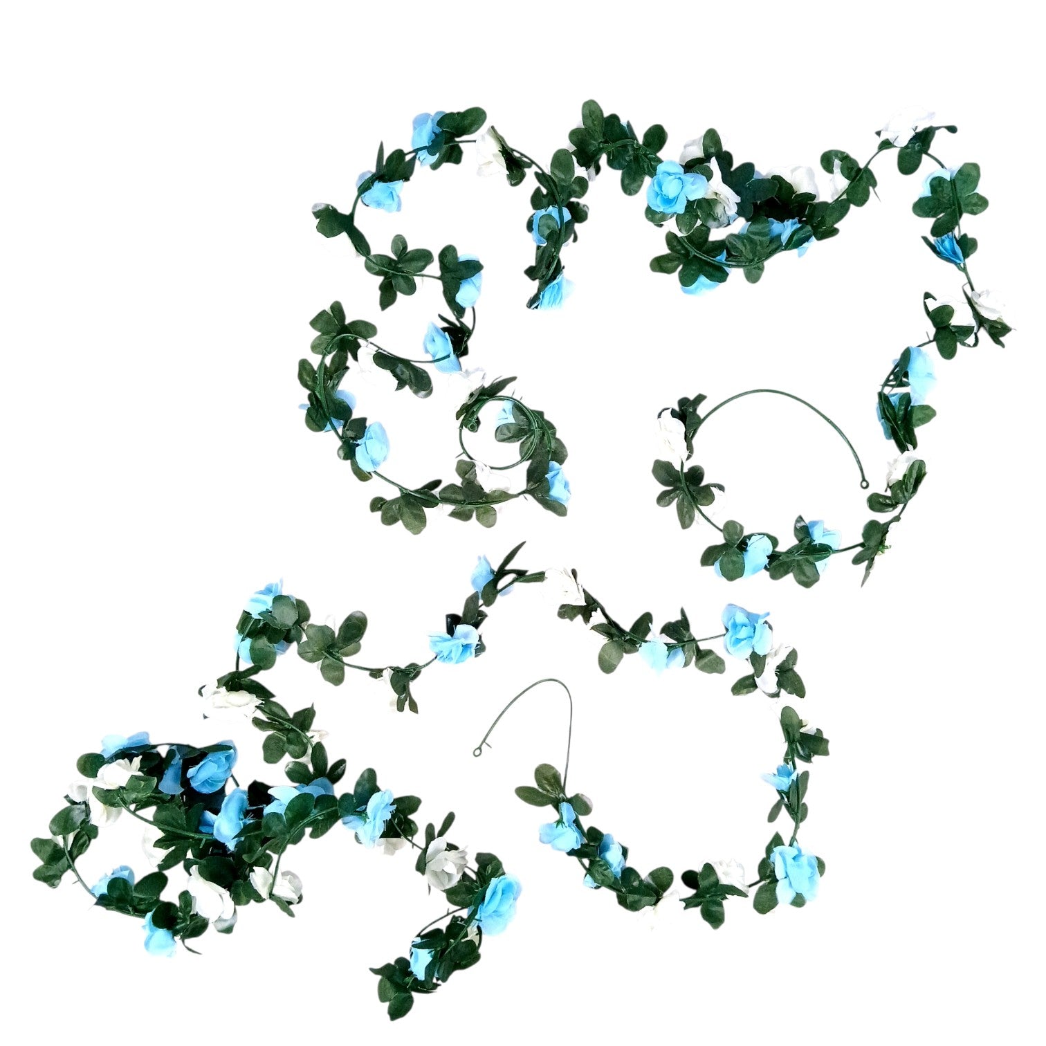 Artificial Flower Bunch for Home & Balcony Décor | Faux Decorative Flowers for Wall, Pot & Stands | Revolving Vine Bunch for Living Room - 90 Inch - Apkamart #Style_Pack Of 4