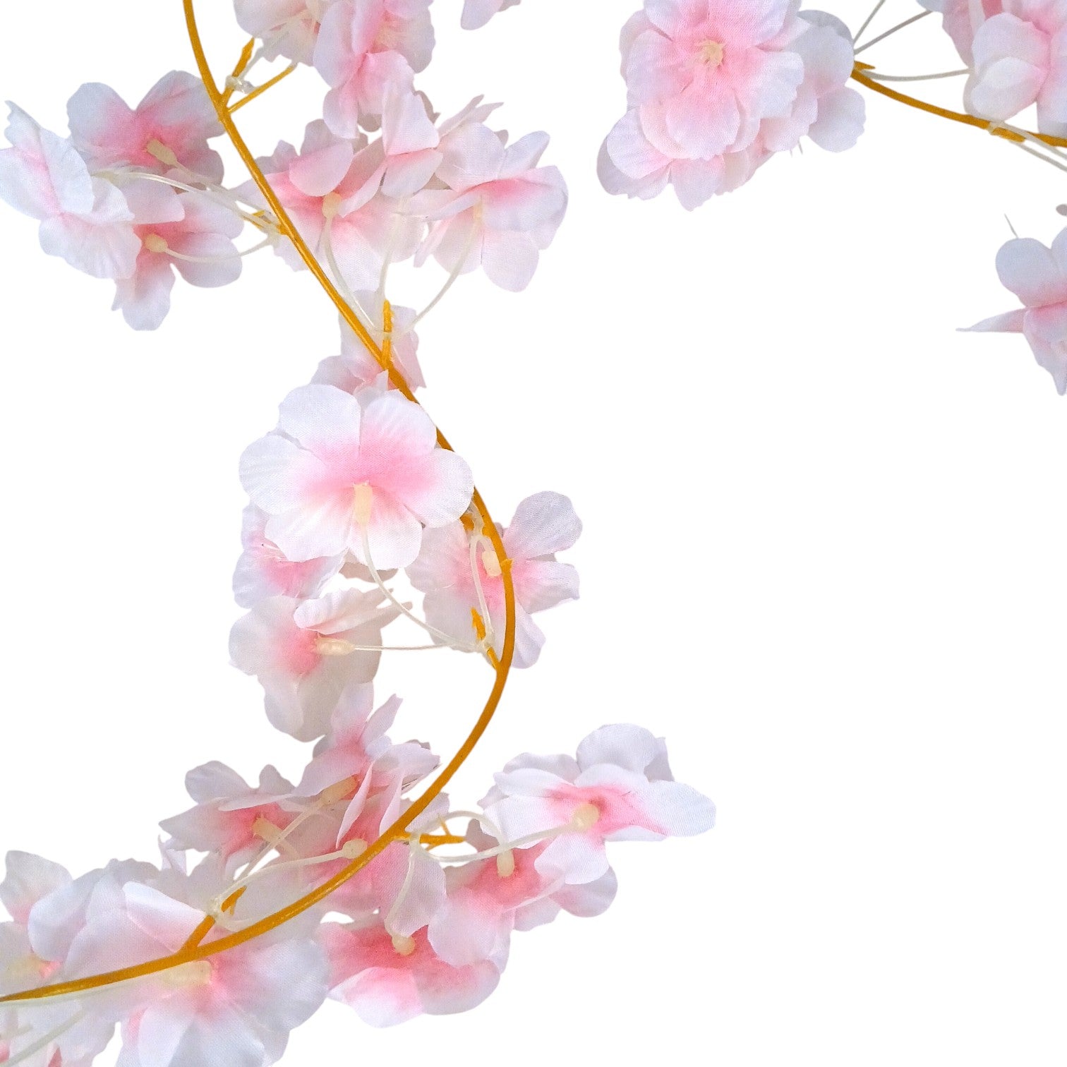 Artificial Hanging Flowers for Wall & Balcony | Faux Decorative Flower Bunch with Vine & Leaf | Perfect for Home Decor, Festive Styling & Housewarming Gifts - 68 Inch - Apkamart #Color_Pink