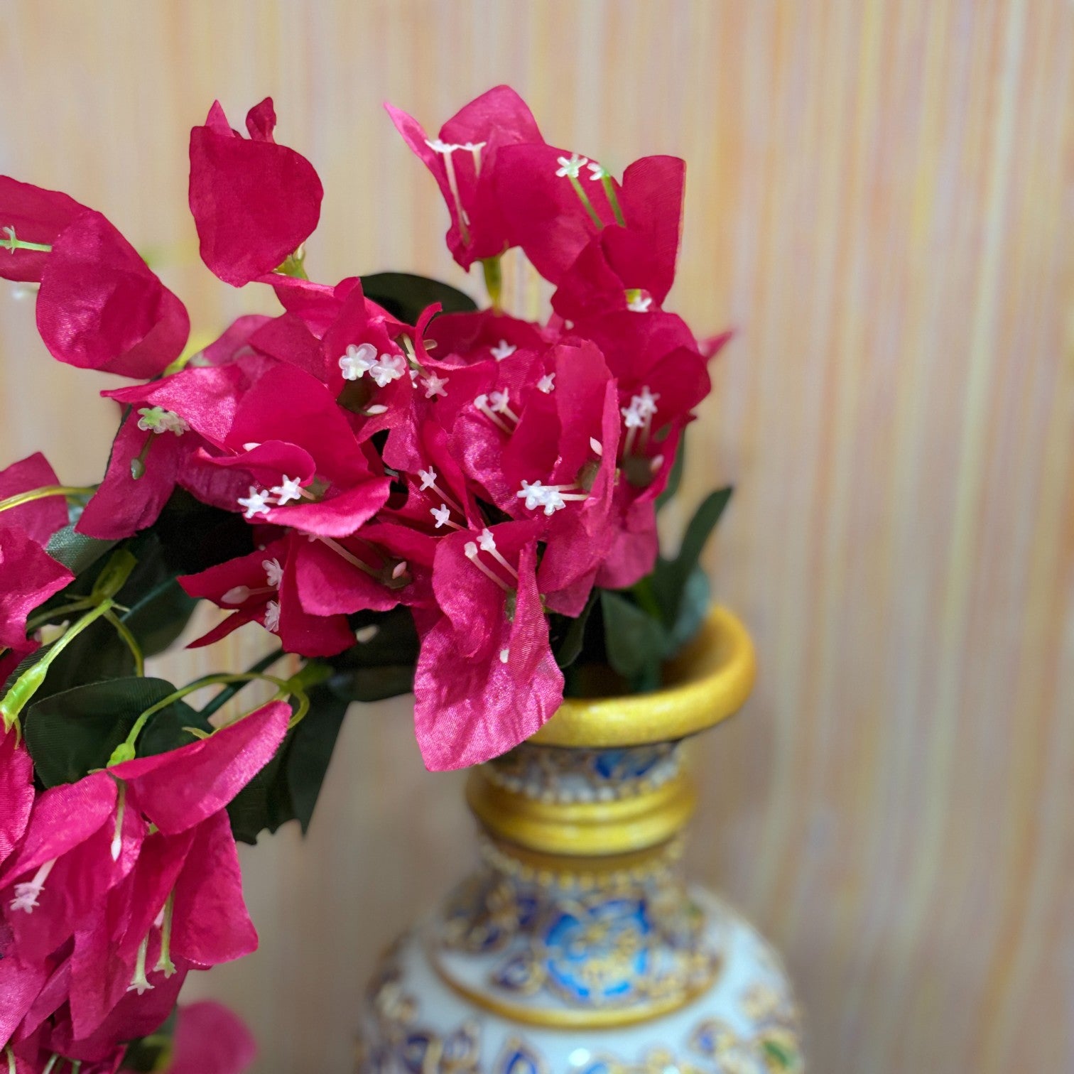 Artificial Hanging Flower for Home Decor | Hanging Flower | Decorative Wall Hanging Floral Bunch for Balcony, Garden & Living Room - 27 Inch - Apkamart #Color_Pink