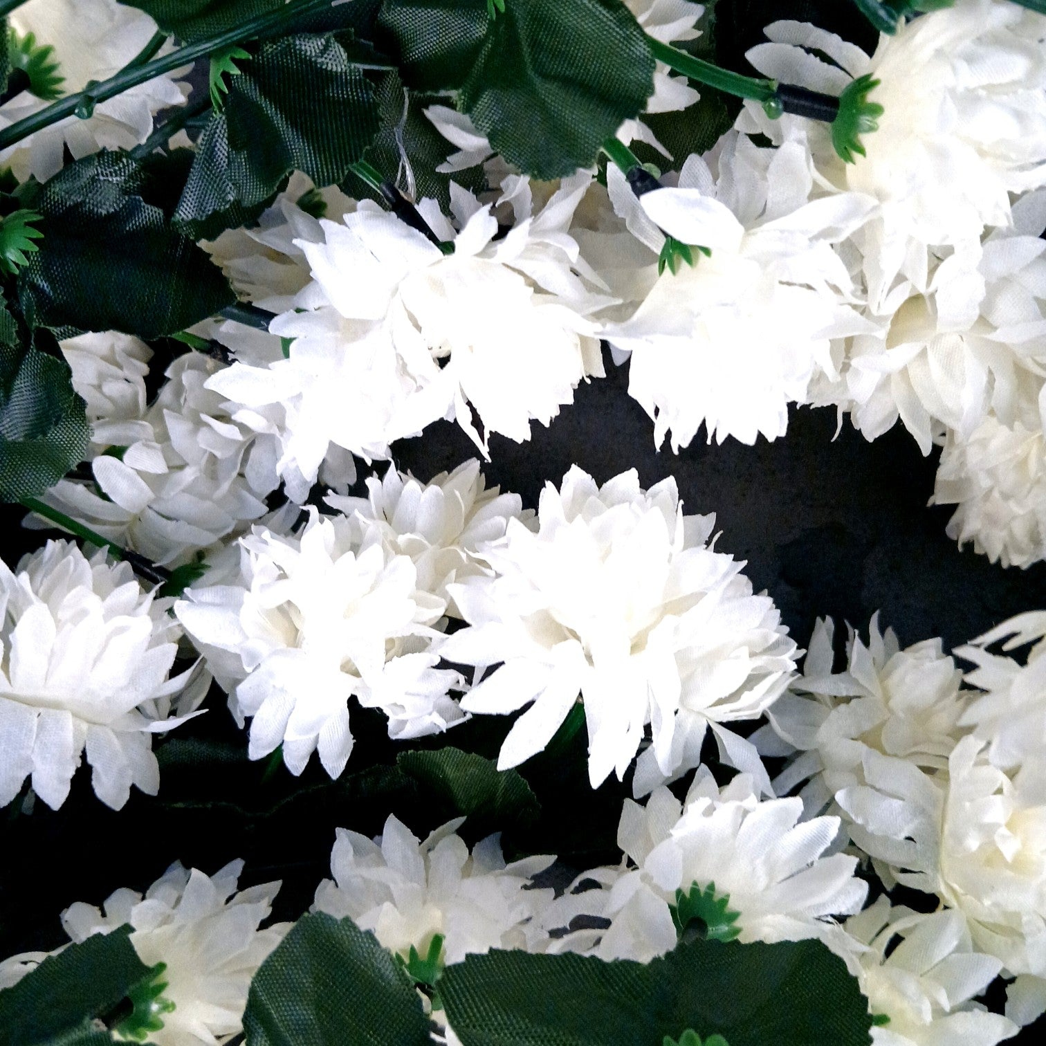 Artificial Hanging Flower for Home Decor | Decorative Wall Hanging | Balcony Garden Indoor Outdoor Decorative Hanging Plant for Living Room Bedroom Office - 37 Inch - Apkamart #Color_White