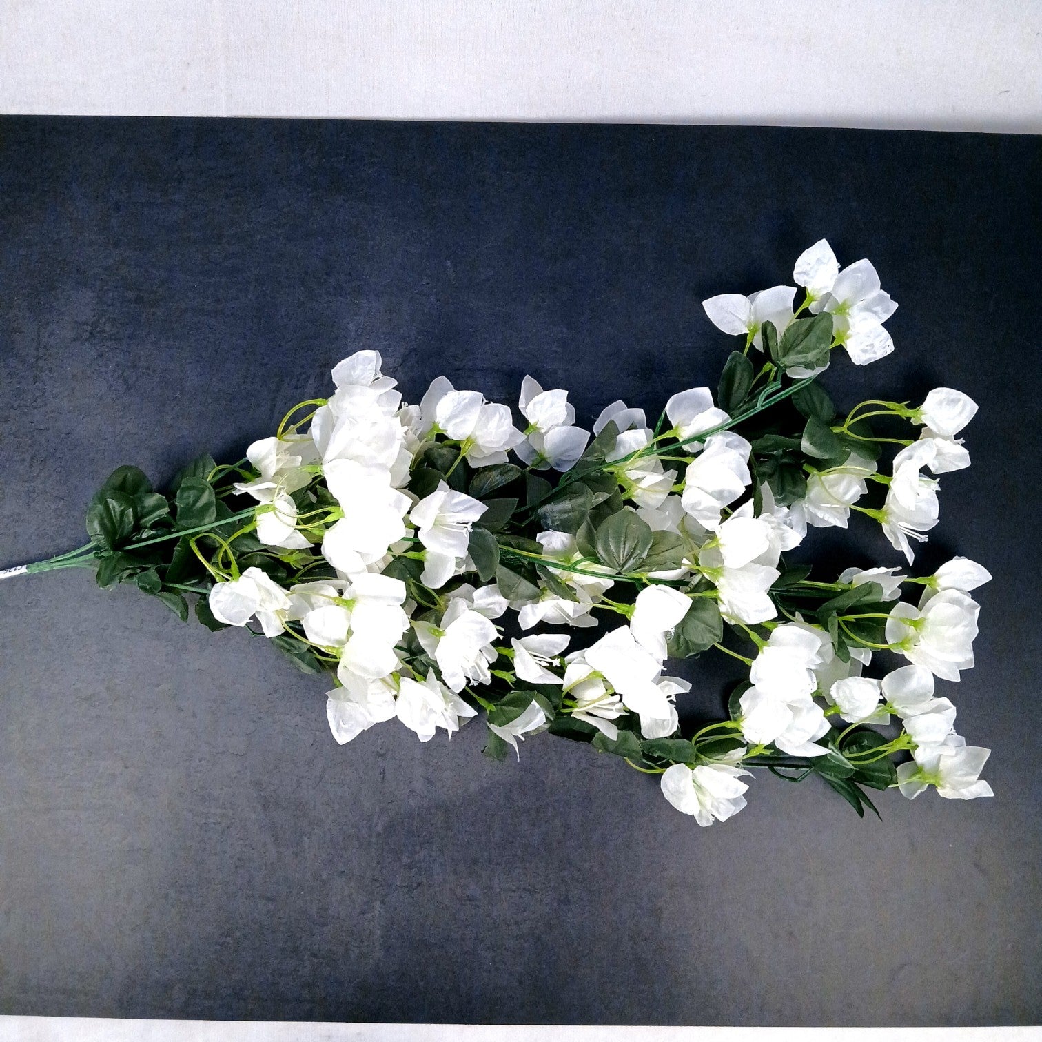 Artificial Hanging Flower for Home Decor | Hanging Flower | Decorative Wall Hanging Floral Bunch for Balcony, Garden & Living Room - 27 Inch - Apkamart #Color_White