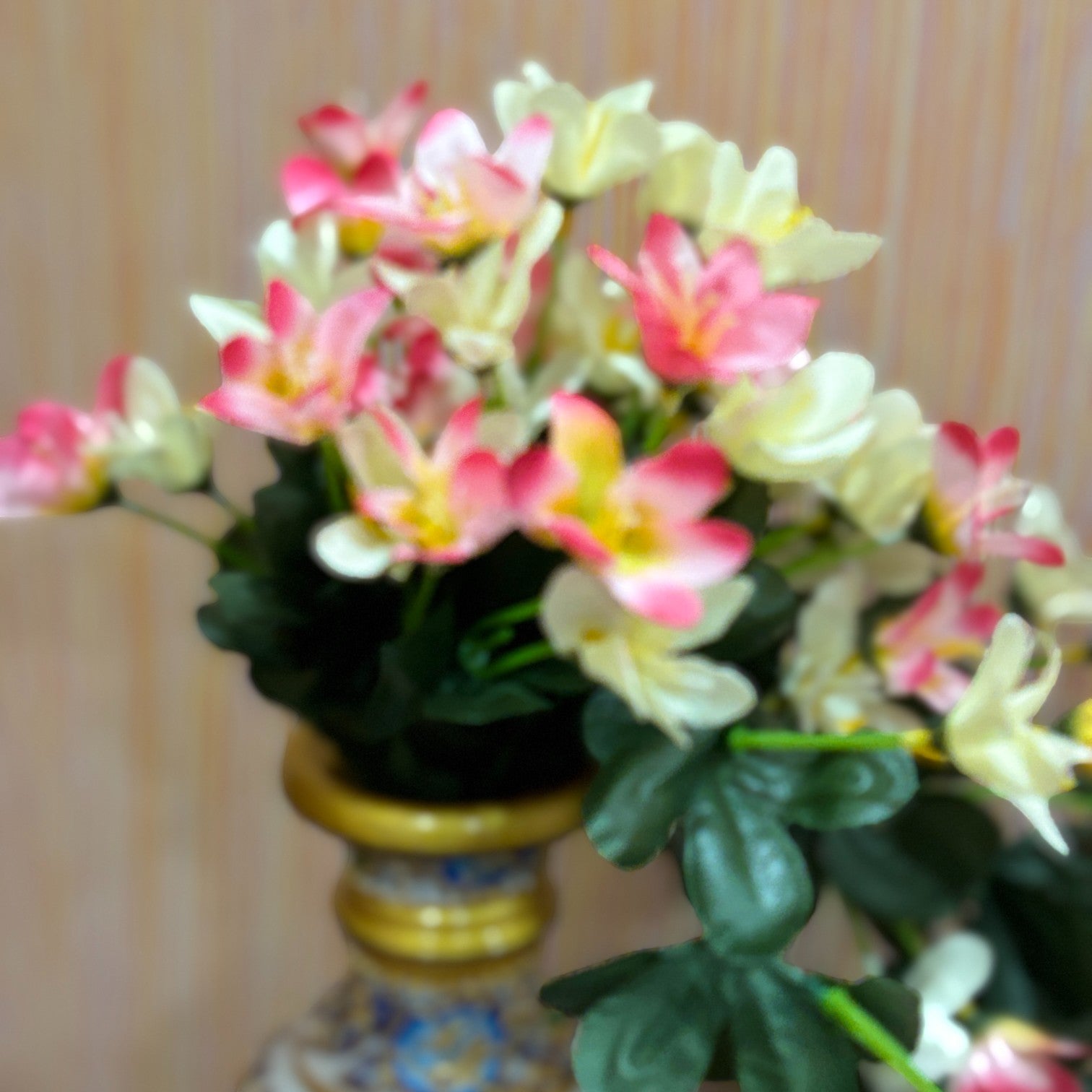 Artificial Hanging Flowers for Decoration | Flower Bunch for Wall, Door, Balcony | Decorative Hanging for Home Décor, Diwali Decoration & Gifting - 27 Inch - Apkamart #Color_Pink