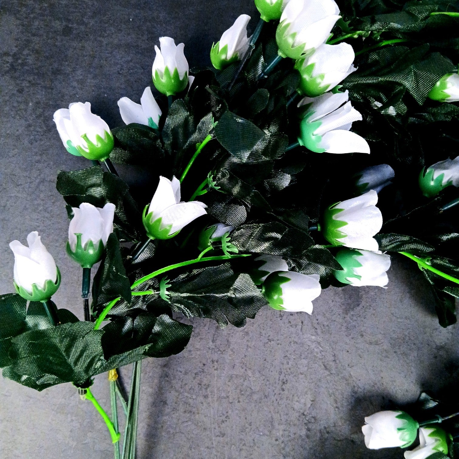 Artificial Hanging Flower for Home Decor | Realistic Hangings for Diwali Decor| Decorative Wall Hanging for Balcony, Garden, Living Room & Office - 31 Inch - Apkamart #Color_White