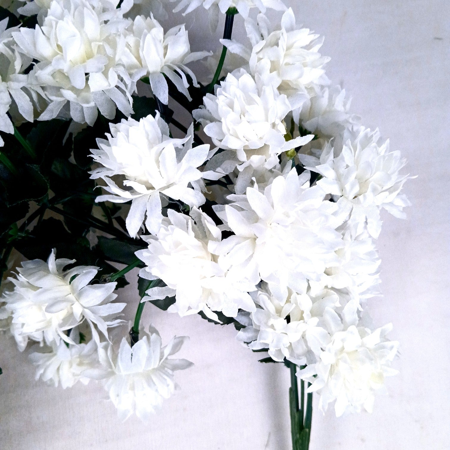 Artificial Hanging Flower for Home Decor | Decorative Wall Hanging | Balcony Garden Indoor Outdoor Decorative Hanging Plant for Living Room Bedroom Office - 37 Inch - Apkamart #Color_White