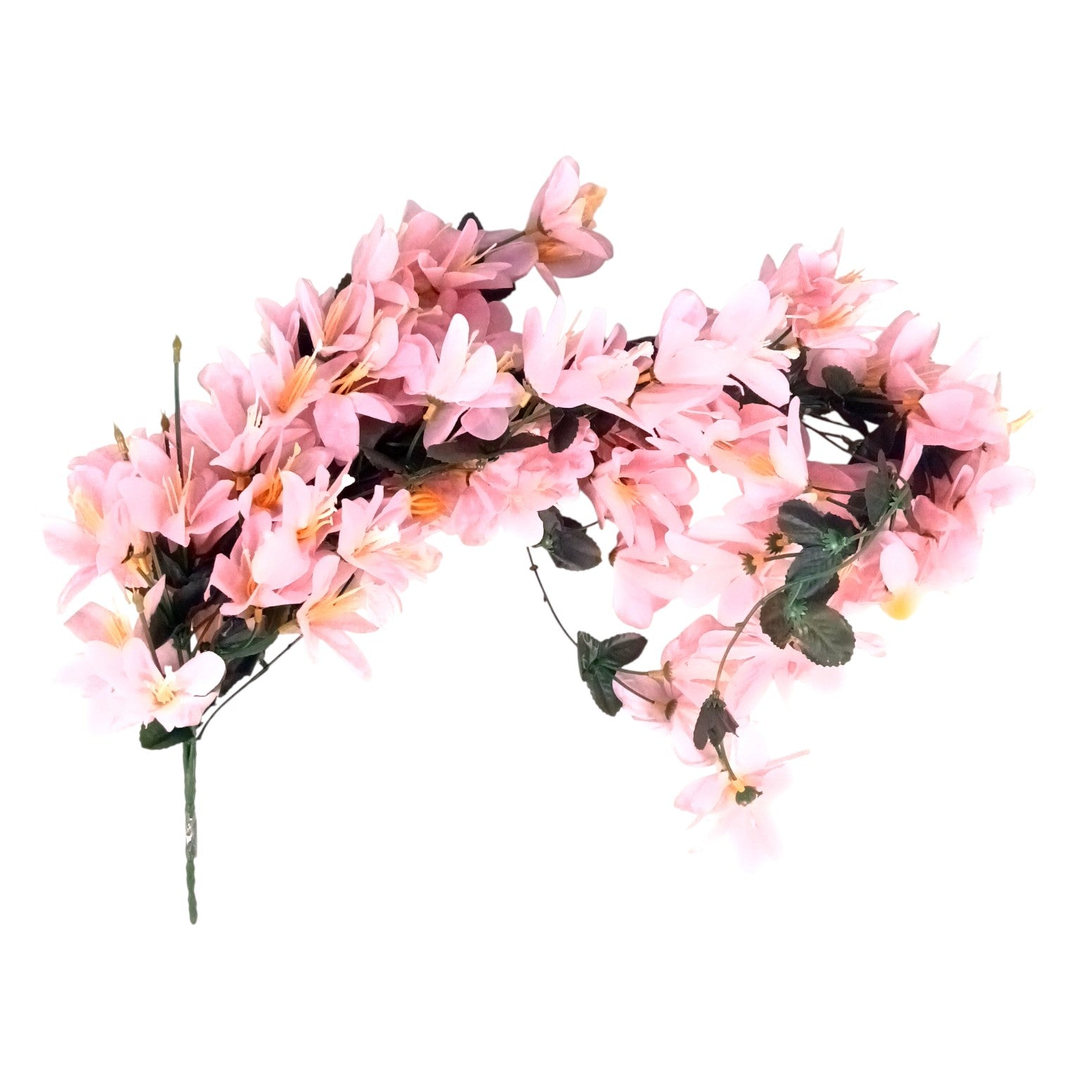 Artificial Hanging Flower for Home Decor | Realistic Hanging Flower | Decorative Wall Hanging Floral Bunch for Diwali Decor ,Balcony , Garden & Living Room Decor - 34 Inch - Apkamart #Color_Pink