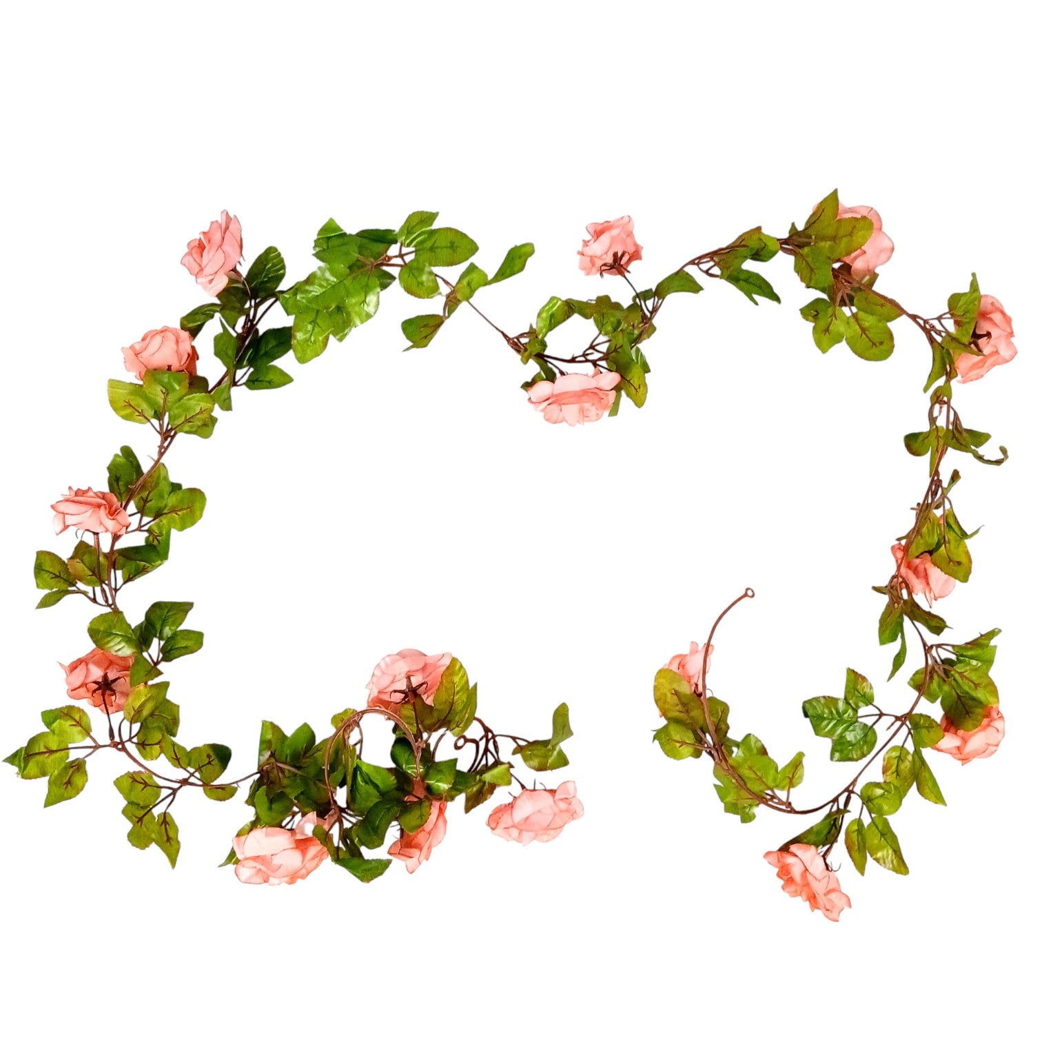 Hanging Artificial Flower Bunch for Home & Balcony | Faux Vine Flower for Wall, Pots & Stands | Decorative Artificial Flowers for Diwali, Festive Decor - 83 Inch - Apkamart #Color_Pink