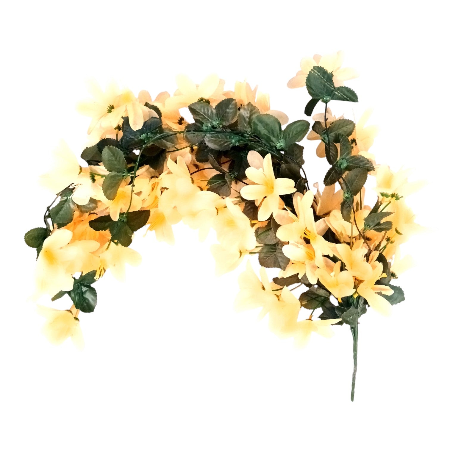 Artificial Hanging Flower for Home Decor | Realistic Hanging Flower | Decorative Wall Hanging Floral Bunch for Festive Decor, Home Decor, Balcony, Living Room - 34 Inch - Apkamart #Color_Orange