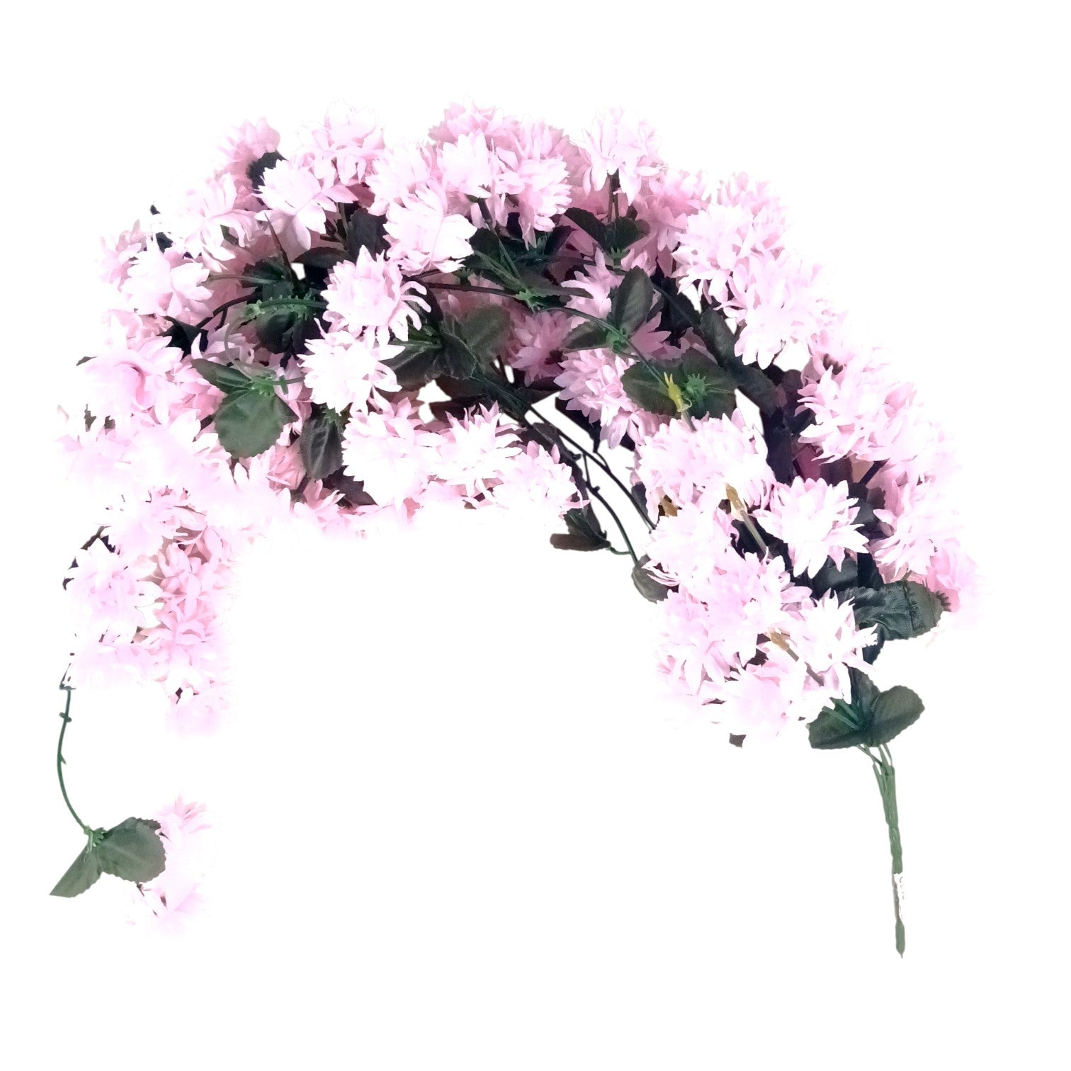 Artificial Hanging Flower for Home Decor | Decorative Wall Hanging | Balcony Garden Indoor Outdoor Decorative Hanging Plant for Living Room Bedroom Office - 37 Inch - Apkamart #Color_Pink