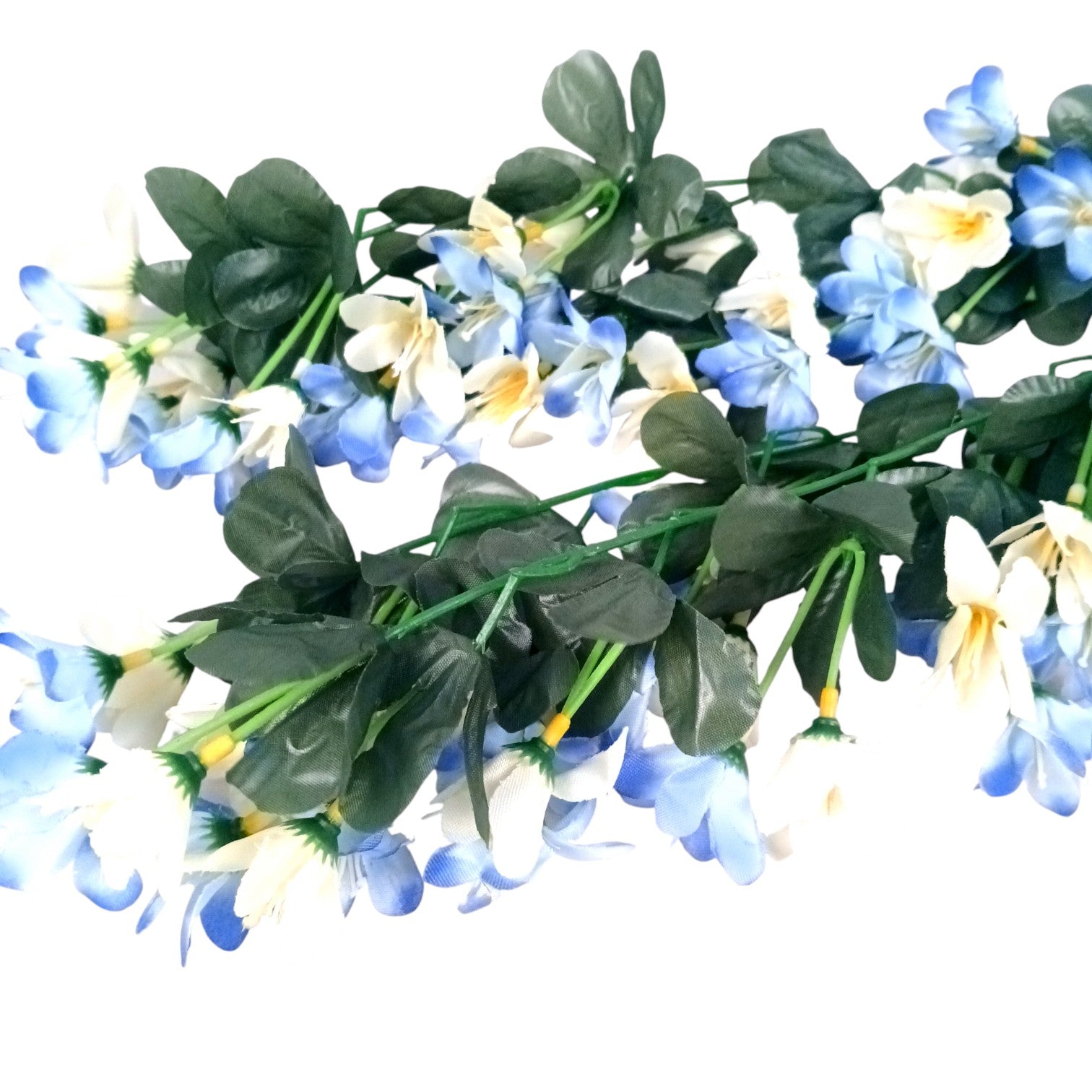 Artificial Hanging Flower for Home Decor | Realistic Hanging Flower | Decorative Wall Hanging Floral Bunch for Diwali Decor ,Balcony , Garden & Living Room Decor - 34 Inch - Apkamart #Color_Blue