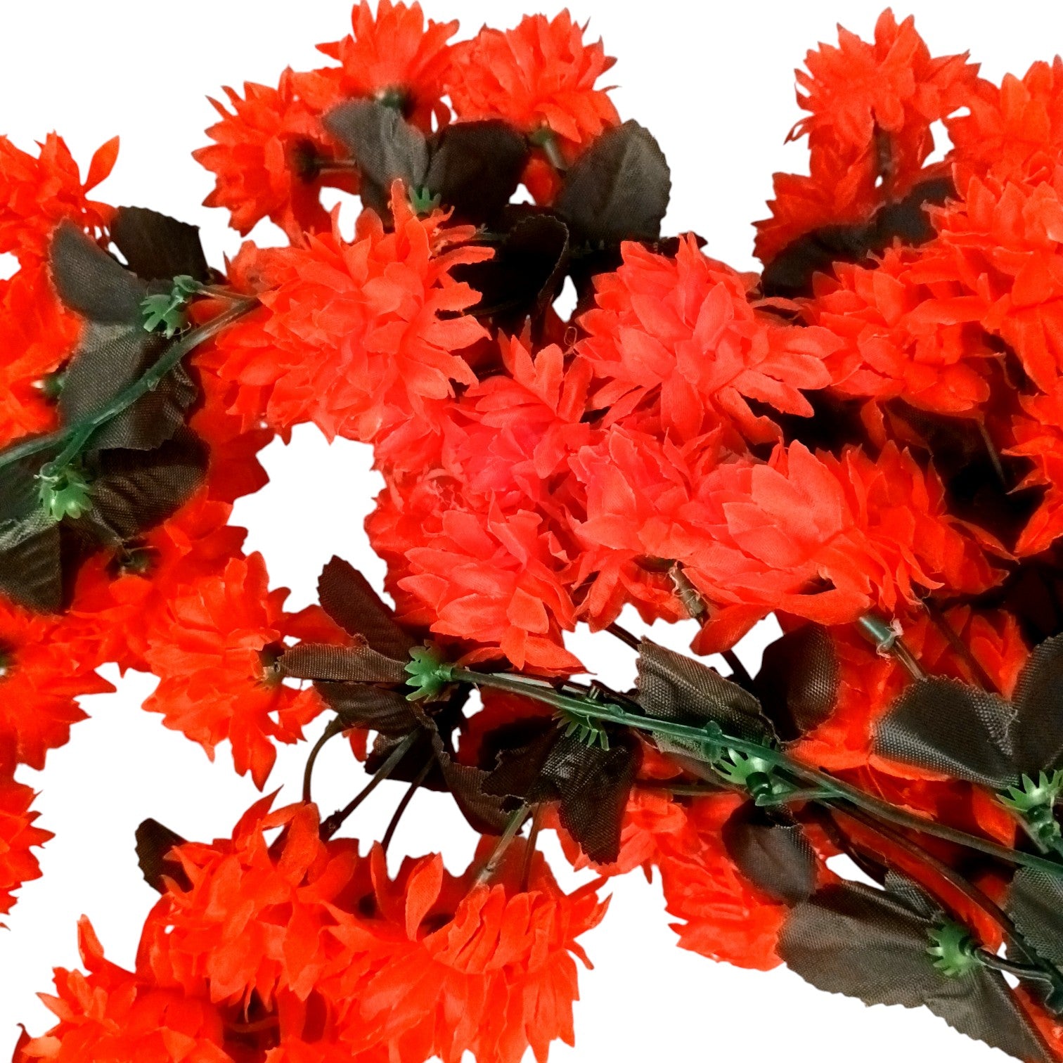 Artificial Hanging Flower for Home Decor | Decorative Wall Hanging | Balcony Garden Indoor Outdoor Decorative Hanging Plant for Living Room Bedroom Office - 37 Inch - Apkamart #Color_Red