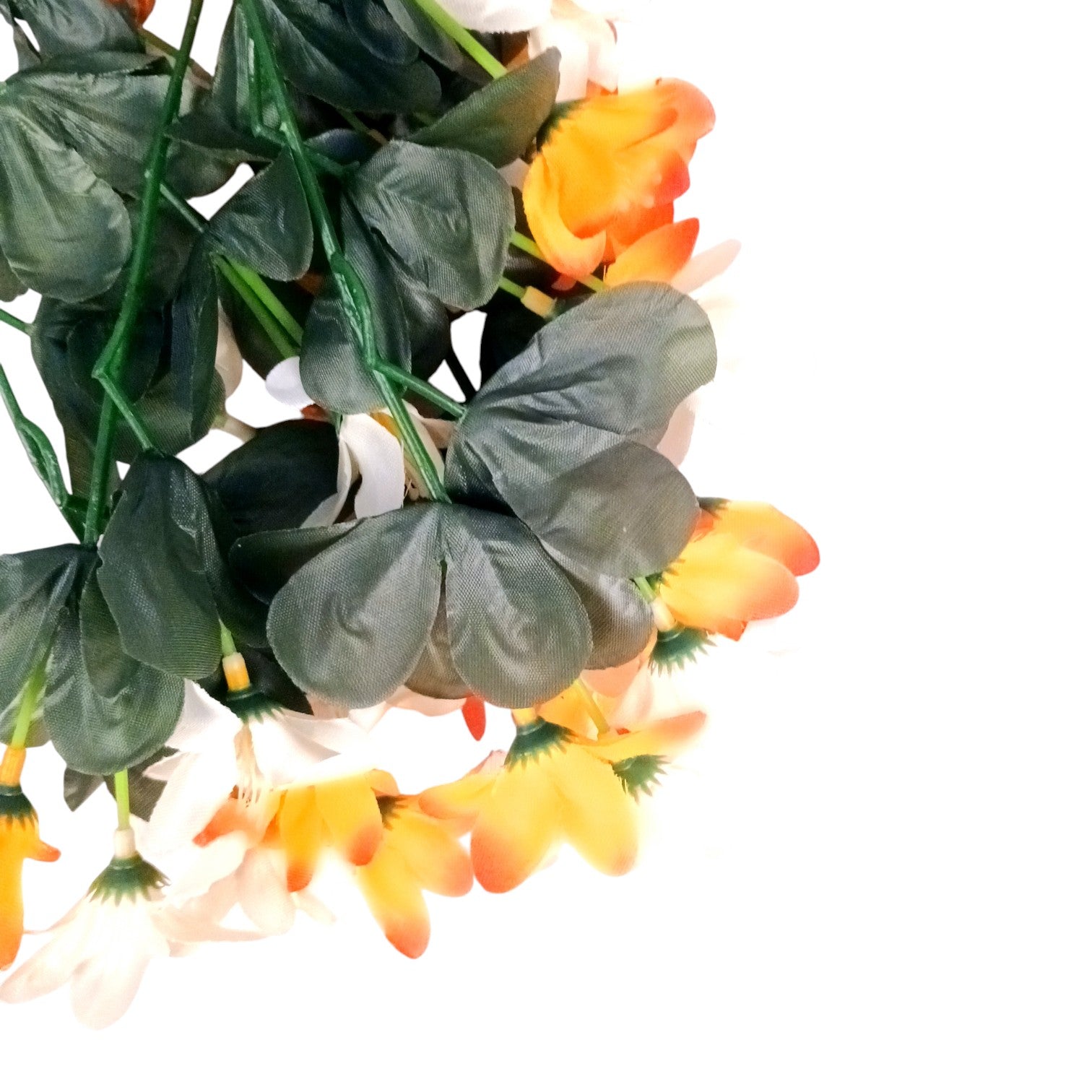 Artificial Hanging Flowers for Decoration | Flower Bunch for Wall, Door, Balcony | Decorative Hanging for Home Décor, Diwali Decoration & Gifting - 27 Inch - Apkamart #Color_Orange