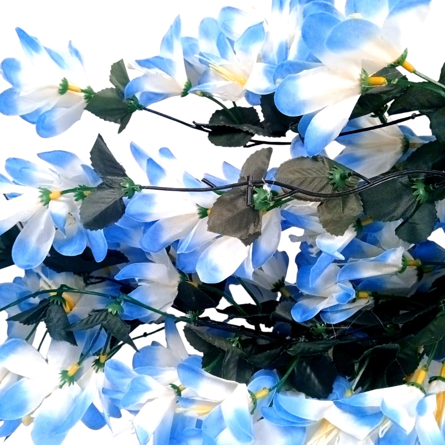 Artificial Hanging Flowers for Decoration | Flower Bunch for Wall, Door, Balcony | Decorative Hanging for Home Décor, Diwali Decoration & Gifting - 27 Inch - Apkamart #Color_Blue