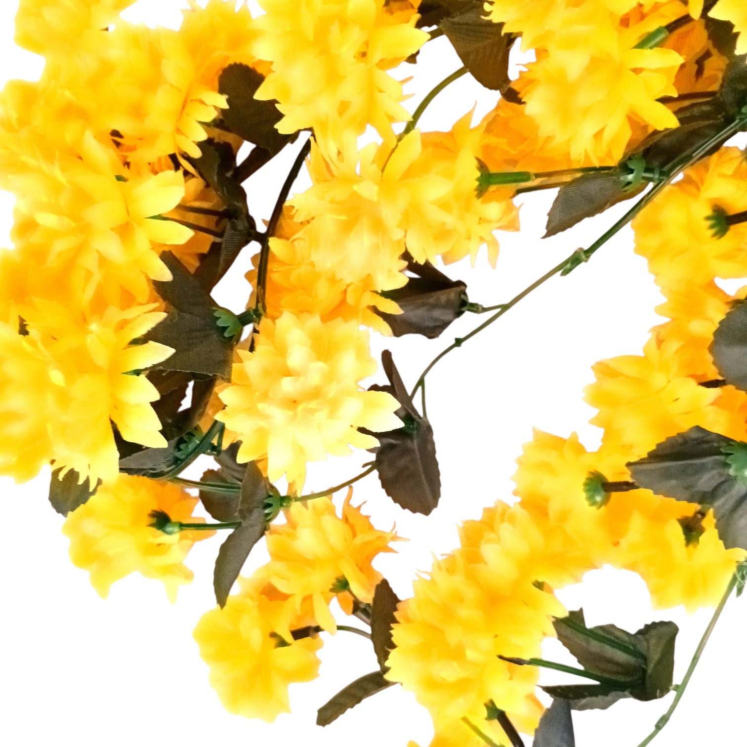 Artificial Hanging Flower for Home Decor | Decorative Wall Hanging | Balcony Garden Indoor Outdoor Decorative Hanging Plant for Living Room Bedroom Office - 37 Inch - Apkamart #Color_Yellow