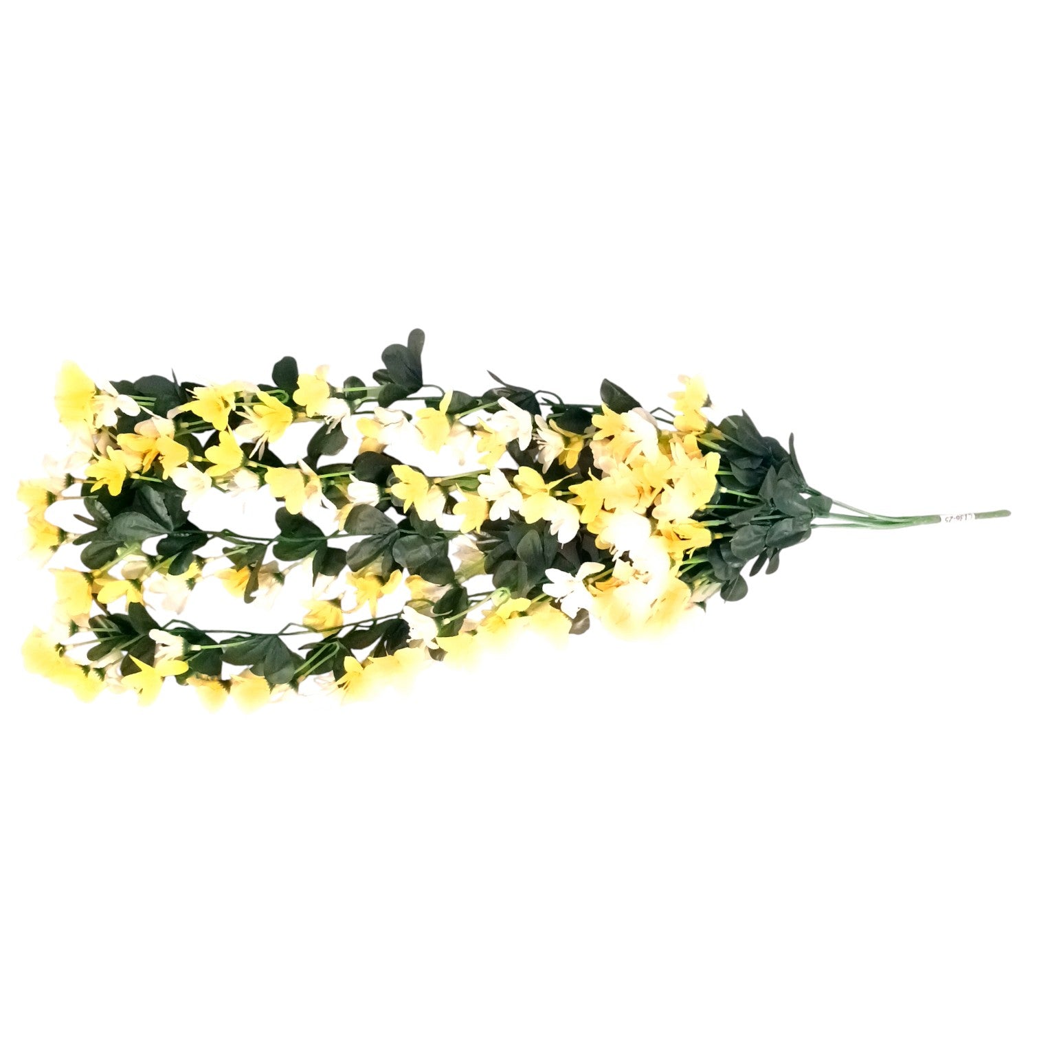 Artificial Hanging Flowers for Decoration | Flower Bunch for Wall, Door, Balcony | Decorative Hanging for Home Décor, Diwali Decoration & Gifting - 27 Inch - Apkamart #Color_Yellow