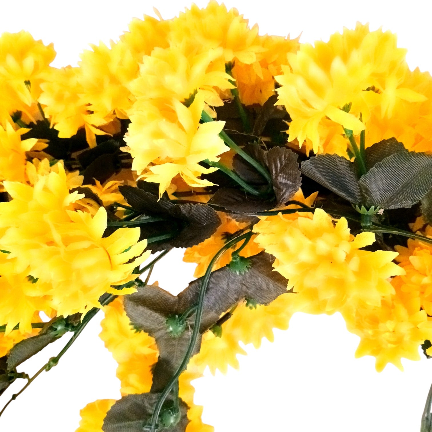Artificial Hanging Flower for Home Decor | Decorative Wall Hanging | Balcony Garden Indoor Outdoor Decorative Hanging Plant for Living Room Bedroom Office - 37 Inch - Apkamart #Color_Yellow