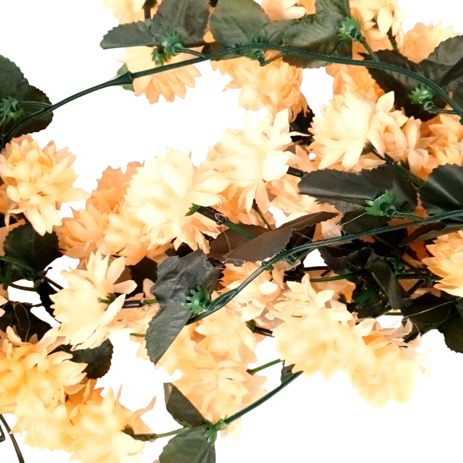 Artificial Hanging Flower for Home Decor | Decorative Wall Hanging | Balcony Garden Indoor Outdoor Decorative Hanging Plant for Living Room Bedroom Office - 37 Inch - Apkamart #Color_Orange