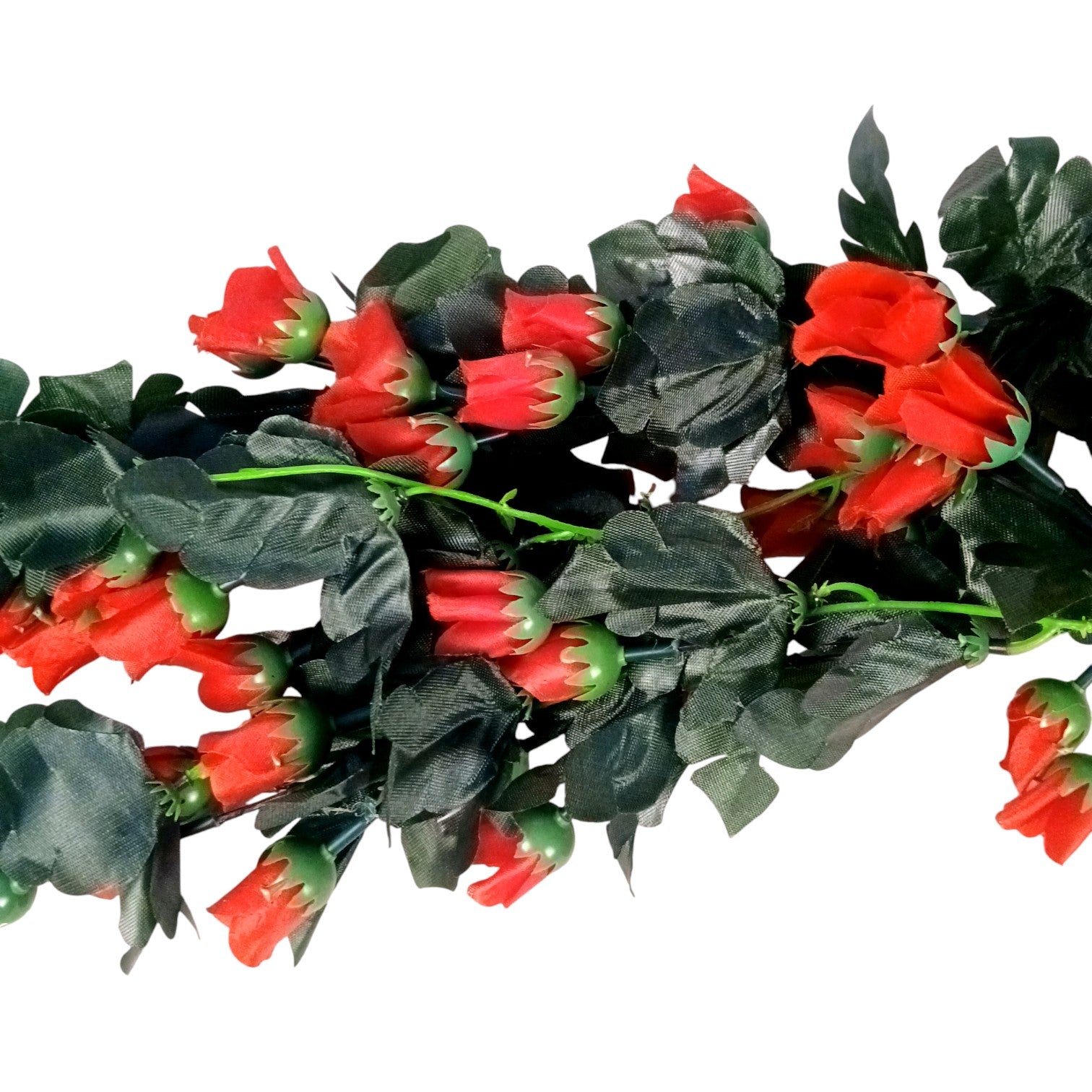 Artificial Hanging Flower for Home Decor | Realistic Hangings for Diwali Decor| Decorative Wall Hanging for Balcony, Garden, Living Room & Office - 31 Inch - Apkamart #Color_Red