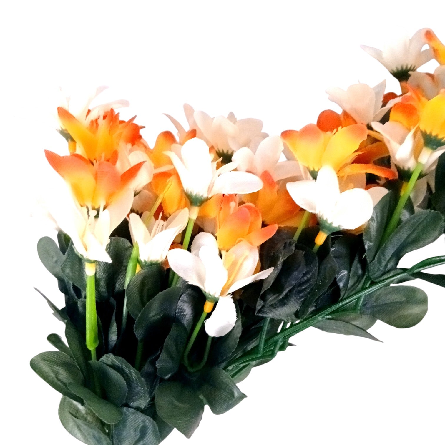 Artificial Hanging Flowers for Decoration | Flower Bunch for Wall, Door, Balcony | Decorative Hanging for Home Décor, Diwali Decoration & Gifting - 27 Inch - Apkamart #Color_Orange