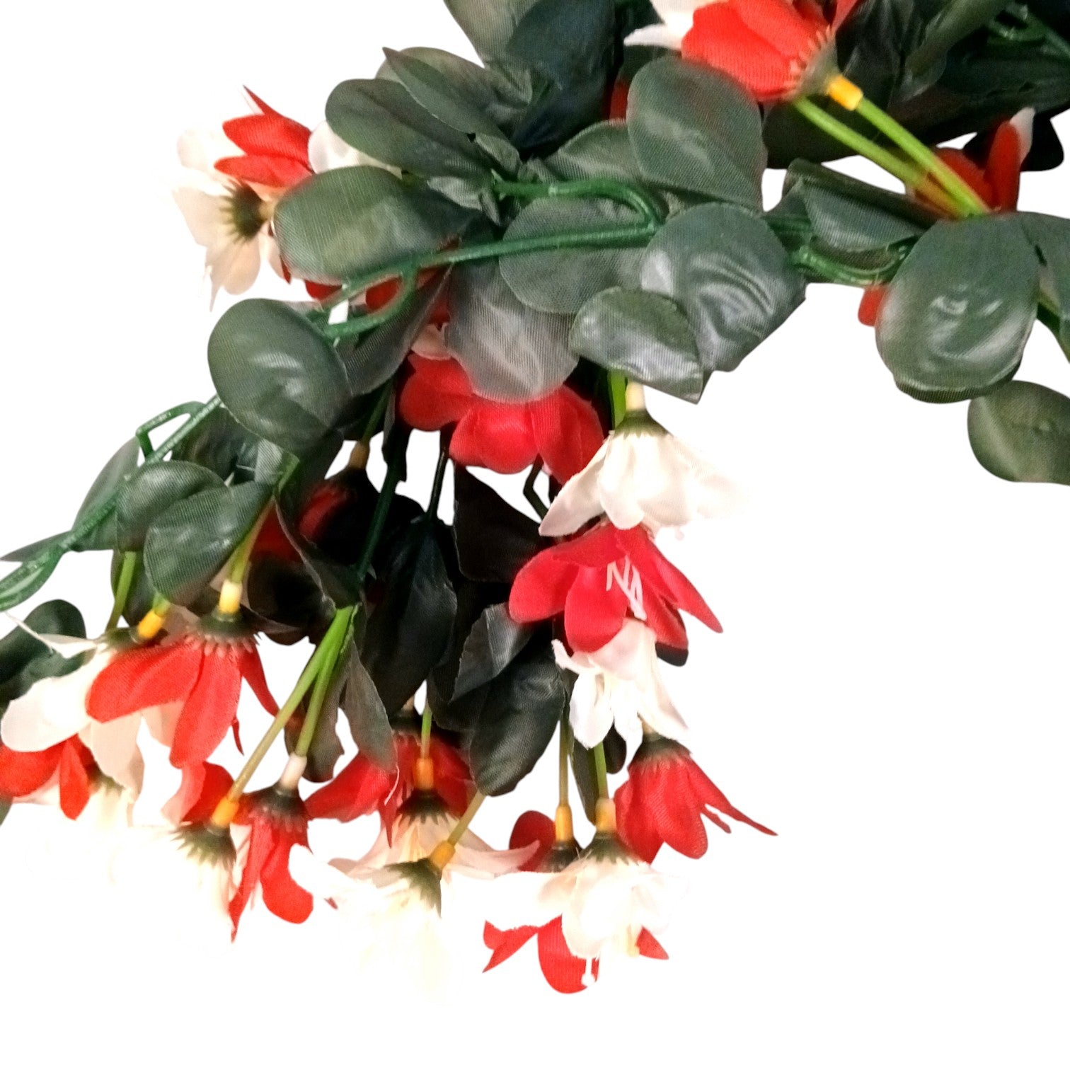 Artificial Hanging Flowers for Decoration | Flower Bunch for Wall, Door, Balcony | Decorative Hanging for Home Décor, Diwali Decoration & Gifting - 27 Inch - Apkamart #Color_Red