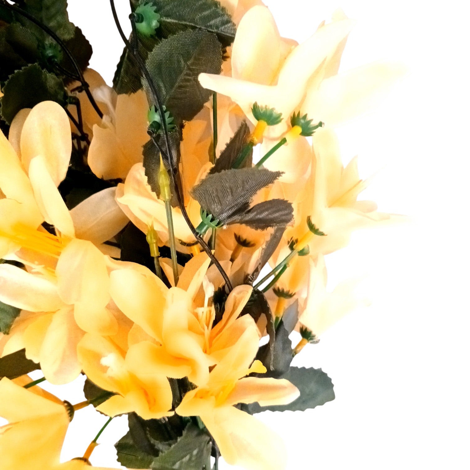 Artificial Hanging Flower for Home Decor | Realistic Hanging Flower | Decorative Wall Hanging Floral Bunch for Festive Decor, Home Decor, Balcony, Living Room - 34 Inch - Apkamart #Color_Orange