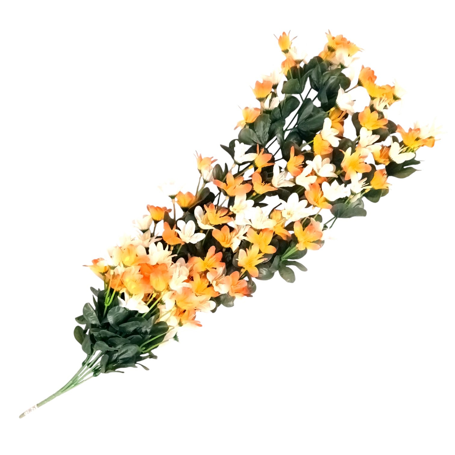 Artificial Hanging Flowers for Decoration | Flower Bunch for Wall, Door, Balcony | Decorative Hanging for Home Décor, Diwali Decoration & Gifting - 27 Inch - Apkamart #Color_Orange