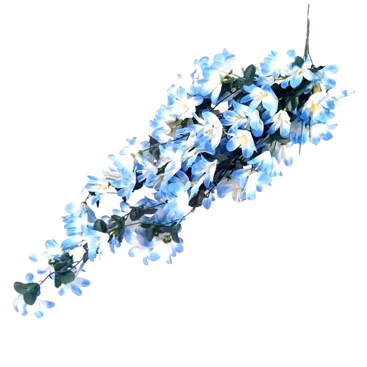 Artificial Hanging Flowers for Decoration | Flower Bunch for Wall, Door, Balcony | Decorative Hanging for Home Décor, Diwali Decoration & Gifting - 27 Inch - Apkamart #Color_Blue