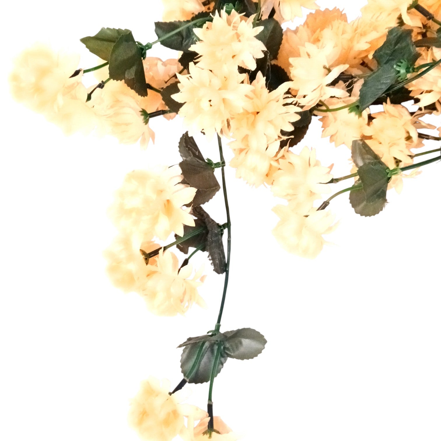 Artificial Hanging Flower for Home Decor | Decorative Wall Hanging | Balcony Garden Indoor Outdoor Decorative Hanging Plant for Living Room Bedroom Office - 37 Inch - Apkamart #Color_Orange