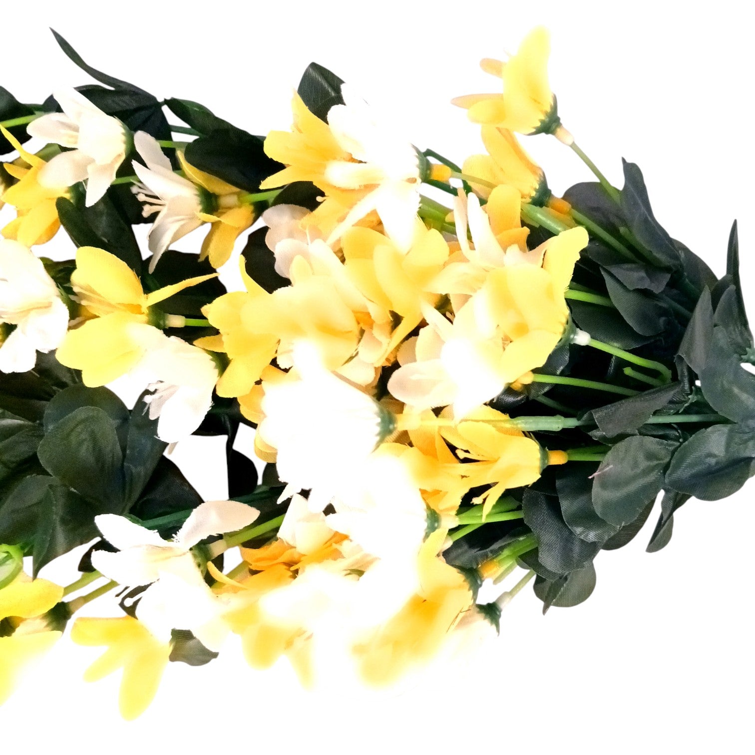 Artificial Hanging Flowers for Decoration | Flower Bunch for Wall, Door, Balcony | Decorative Hanging for Home Décor, Diwali Decoration & Gifting - 27 Inch - Apkamart #Color_Yellow