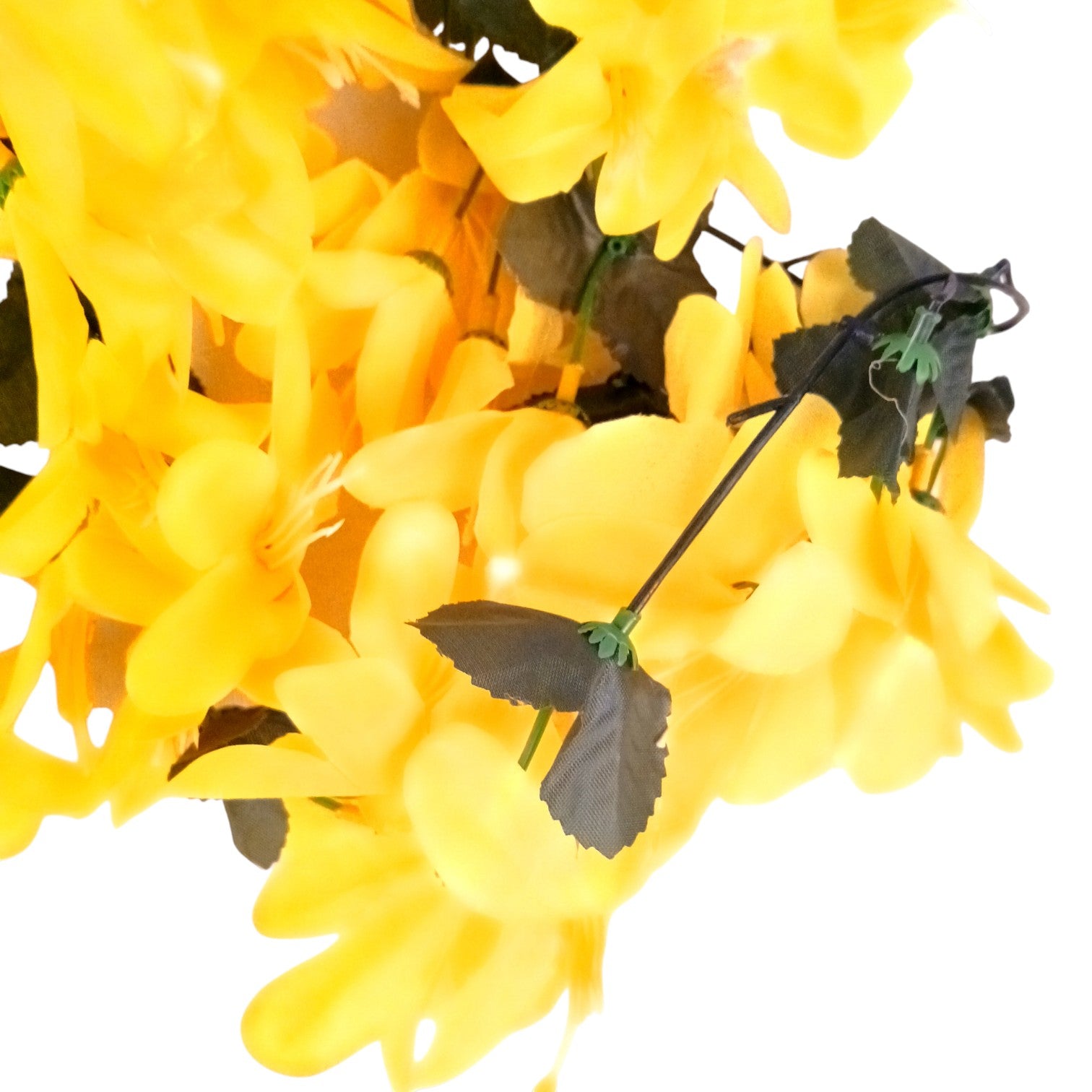 Artificial Hanging Flower for Home Decor | Realistic Hanging Flower | Decorative Wall Hanging Floral Bunch for Diwali Decor ,Balcony , Garden & Living Room Decor - 34 Inch - Apkamart #Color_Yellow