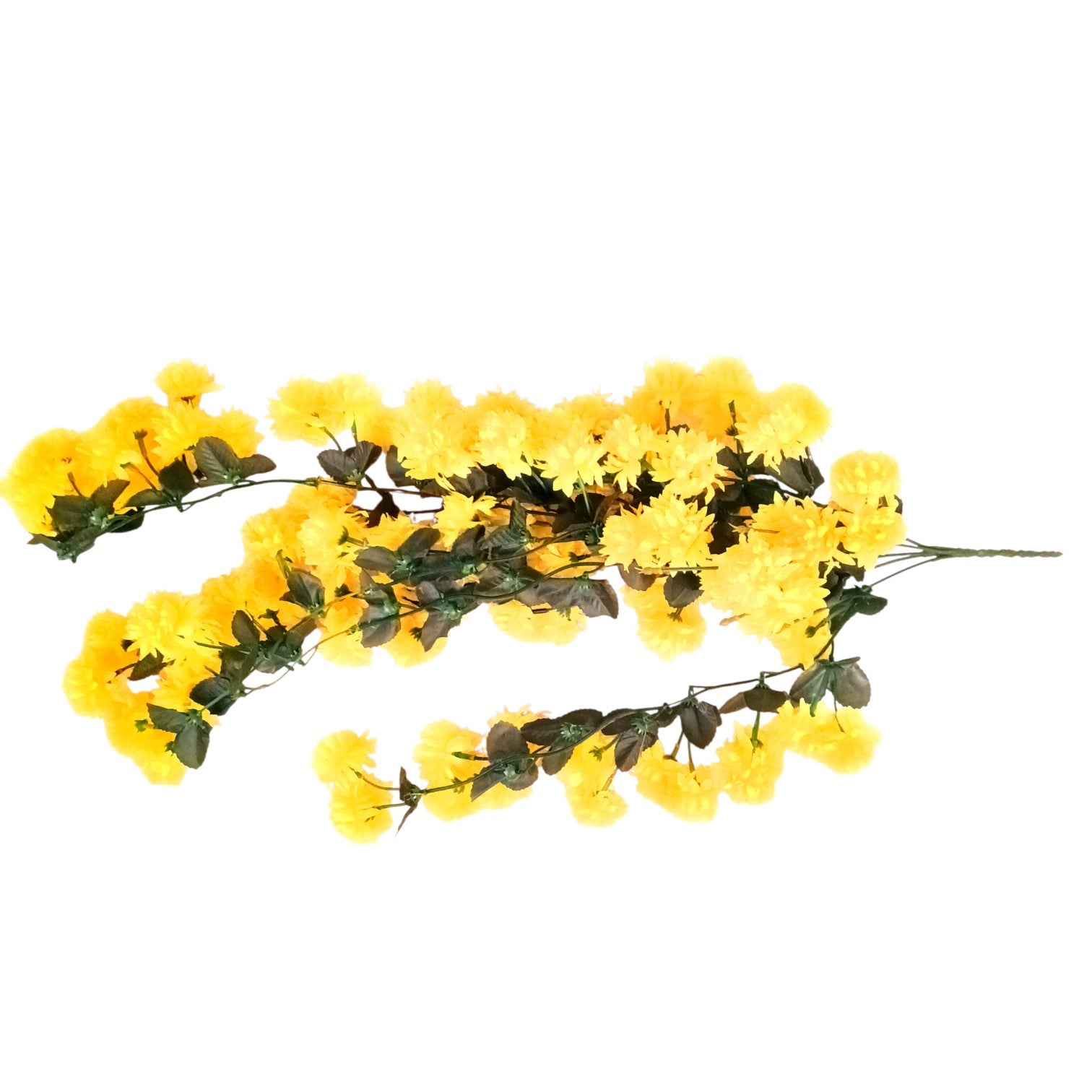 Artificial Hanging Flower for Home Decor | Decorative Wall Hanging | Balcony Garden Indoor Outdoor Decorative Hanging Plant for Living Room Bedroom Office - 37 Inch - Apkamart #Color_Yellow