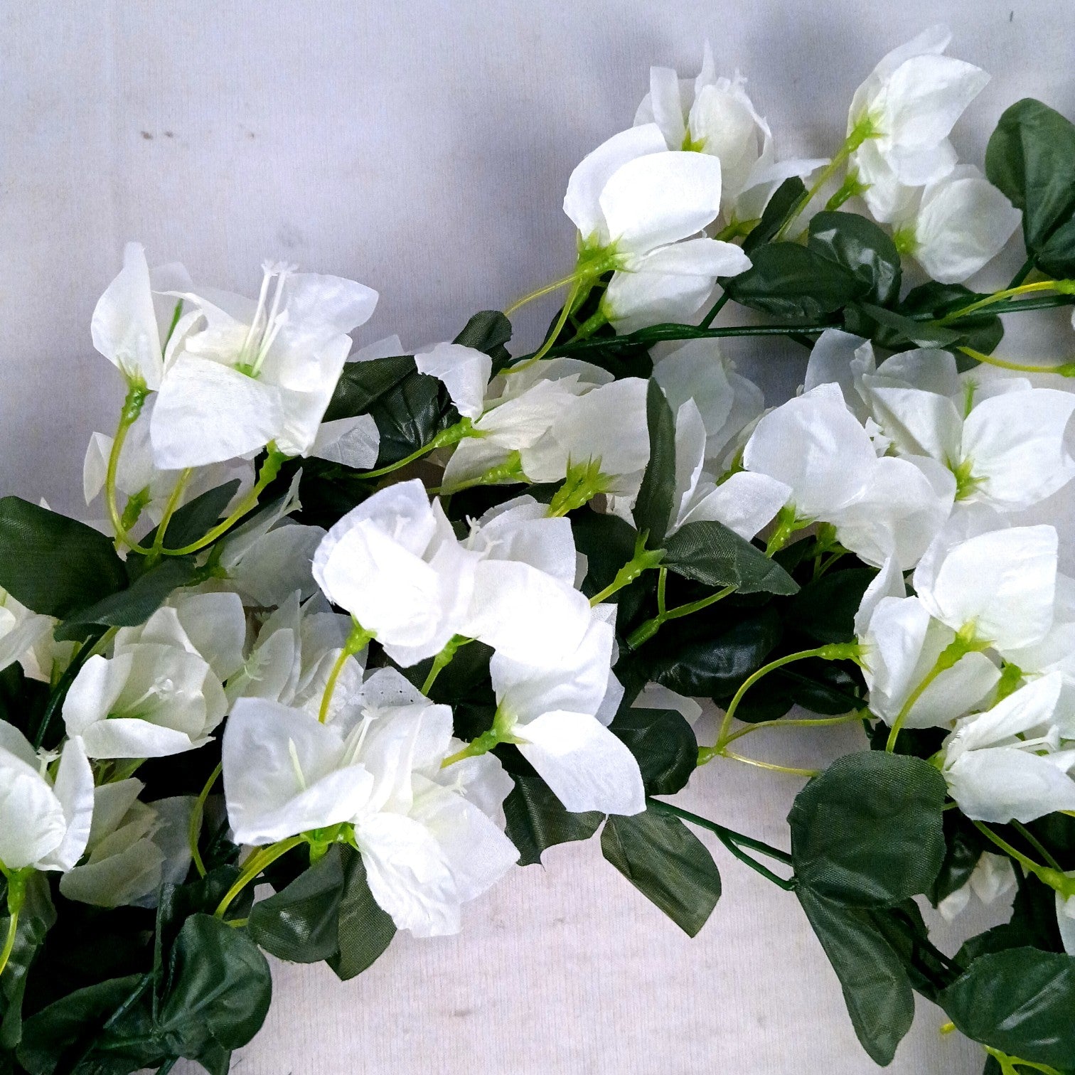 Artificial Hanging Flower for Home Decor | Hanging Flower | Decorative Wall Hanging Floral Bunch for Balcony, Garden & Living Room - 27 Inch - Apkamart #Color_White