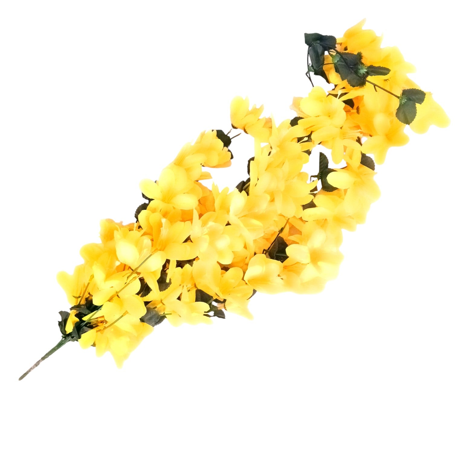 Artificial Hanging Flower for Home Decor | Realistic Hanging Flower | Decorative Wall Hanging Floral Bunch for Diwali Decor ,Balcony , Garden & Living Room Decor - 34 Inch - Apkamart #Color_Yellow