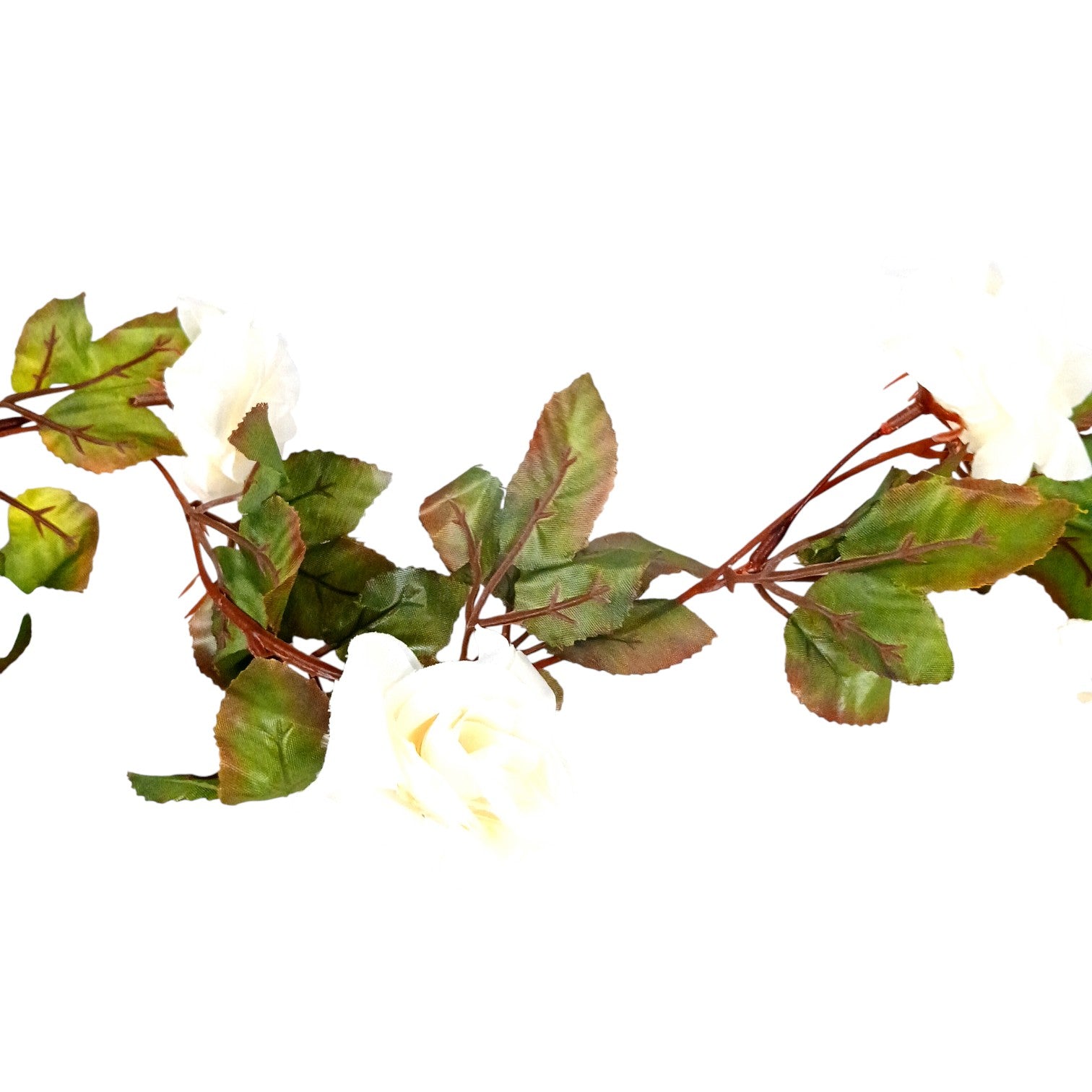 Artificial Hanging Flower Bunch | Faux Decorative Vine Flowers for Wall, Balcony & Pots | Perfect for Home, Office, Diwali Decoration & Housewarming Gifts - 83 Inch - Apkamart #Color_White