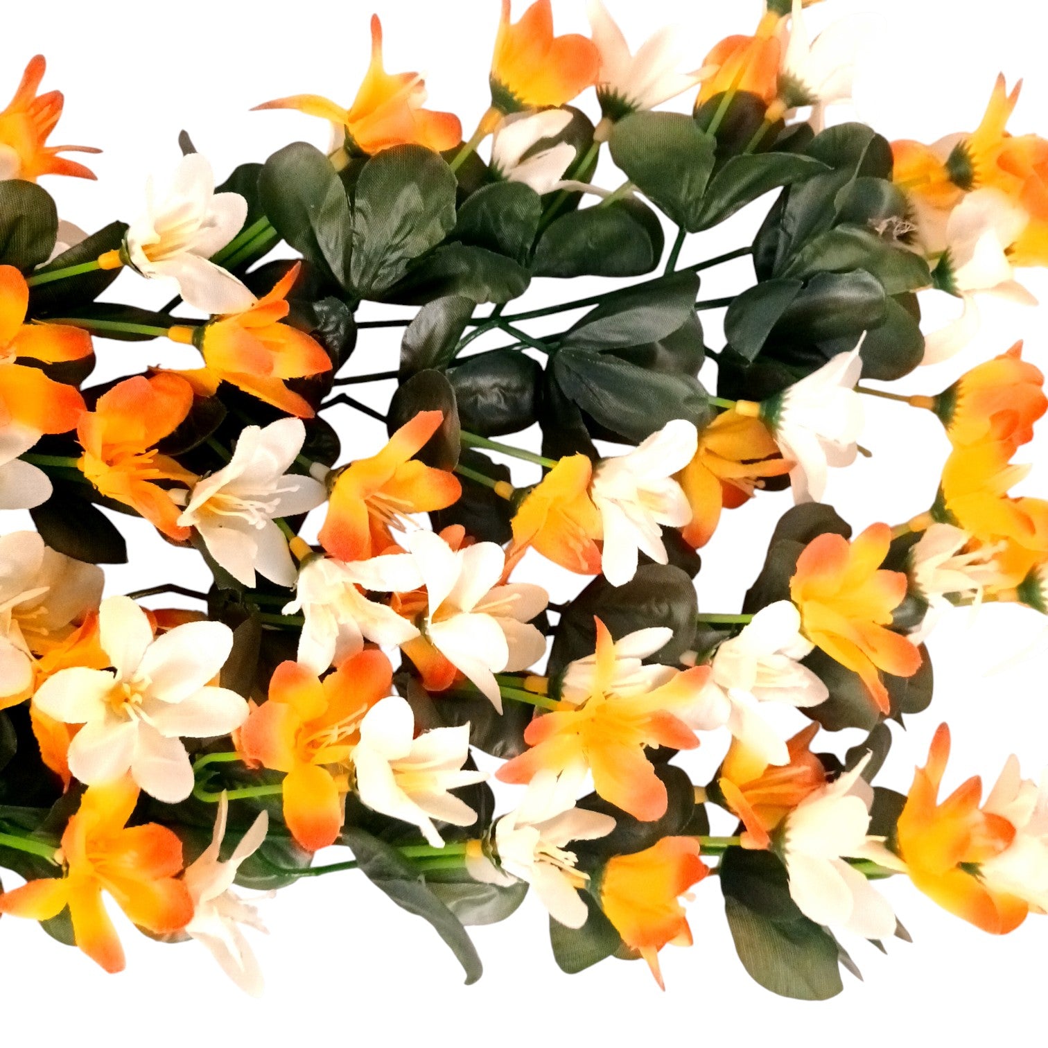 Artificial Hanging Flowers for Decoration | Flower Bunch for Wall, Door, Balcony | Decorative Hanging for Home Décor, Diwali Decoration & Gifting - 27 Inch - Apkamart #Color_Orange