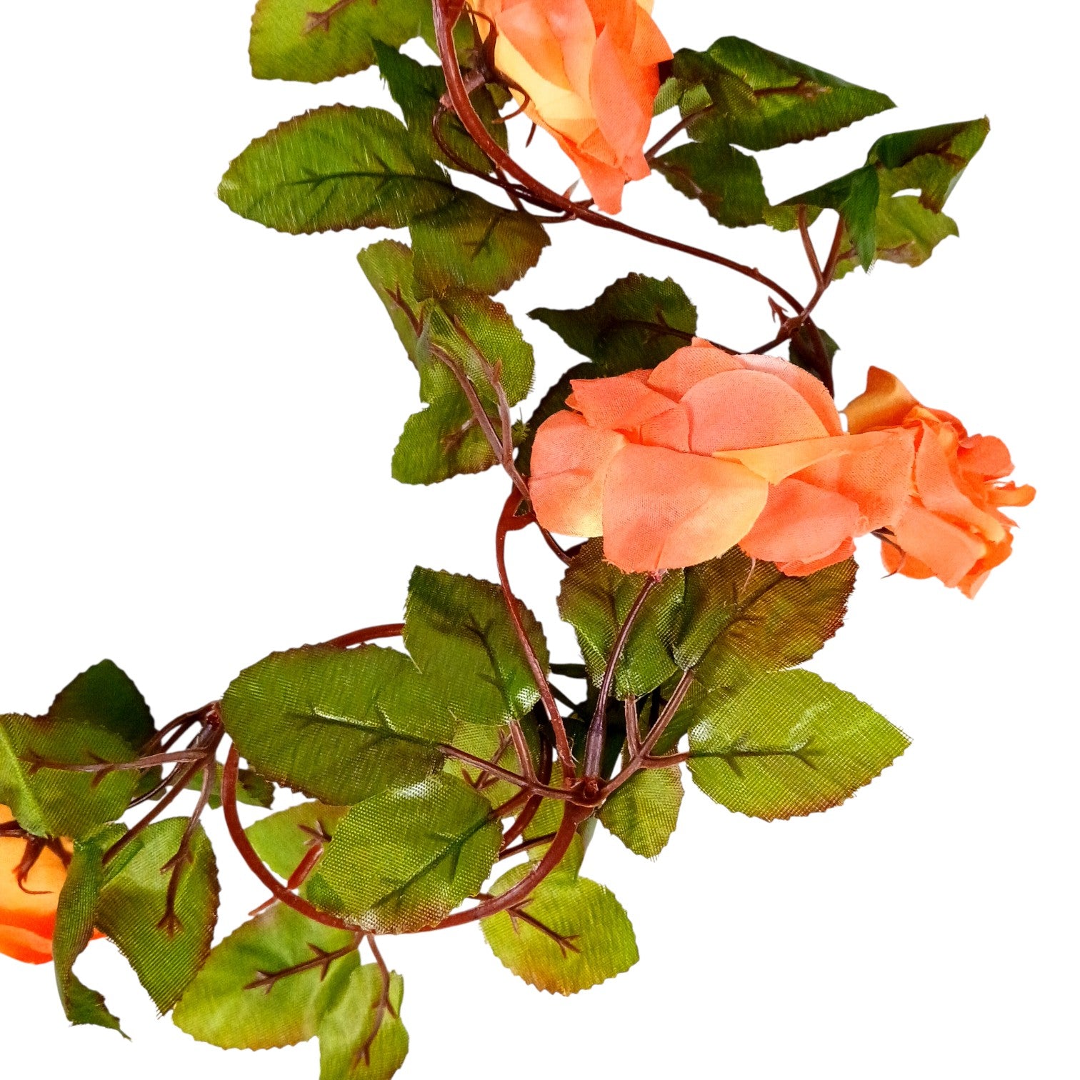 Hanging Artificial Flower Bunch for Home & Balcony | Faux Vine Flower for Wall, Pots & Stands | Decorative Artificial Flowers for Diwali, Festive Decor - 83 Inch - Apkamart #Color_Orange