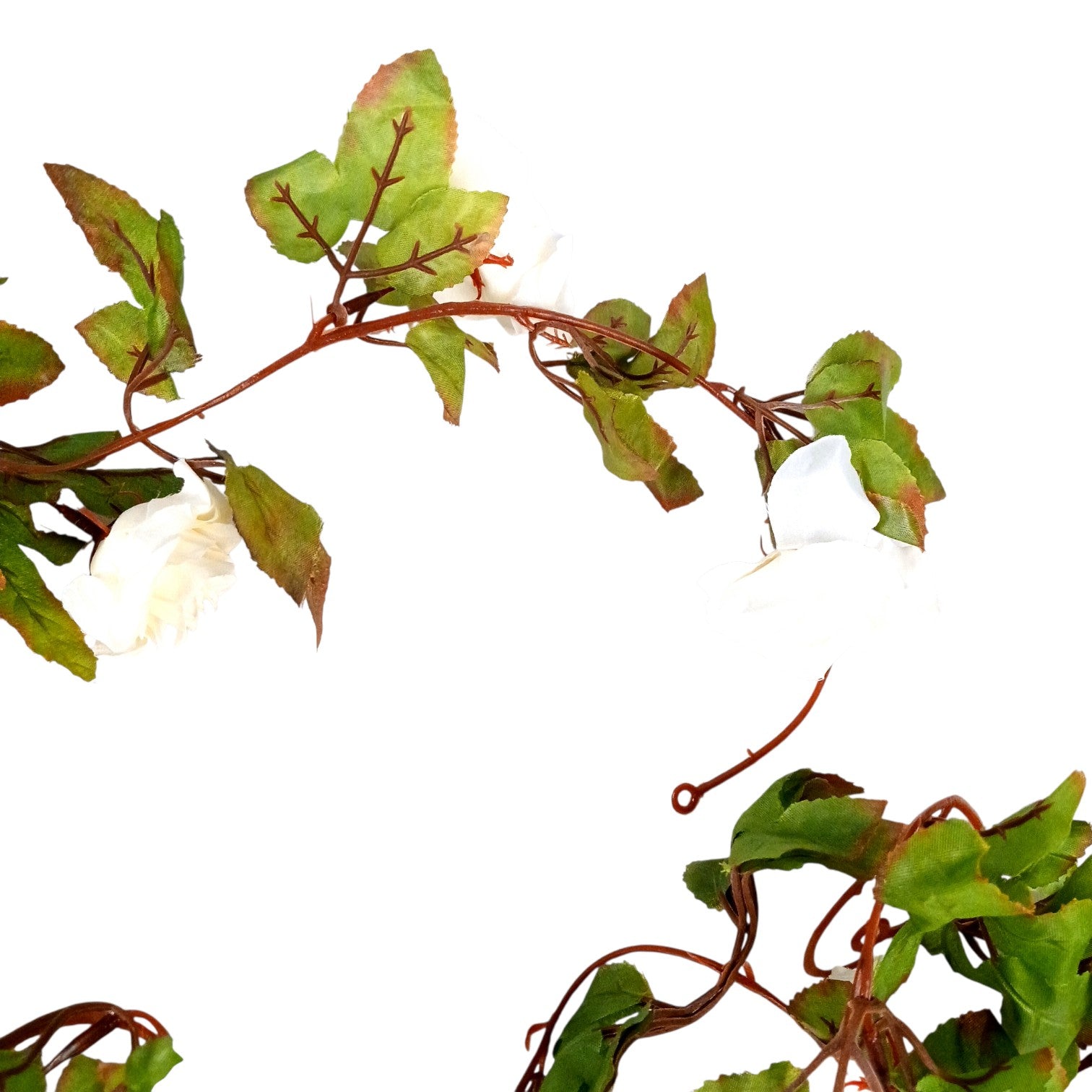 Artificial Hanging Flower Bunch | Faux Decorative Vine Flowers for Wall, Balcony & Pots | Perfect for Home, Office, Diwali Decoration & Housewarming Gifts - 83 Inch - Apkamart #Color_White