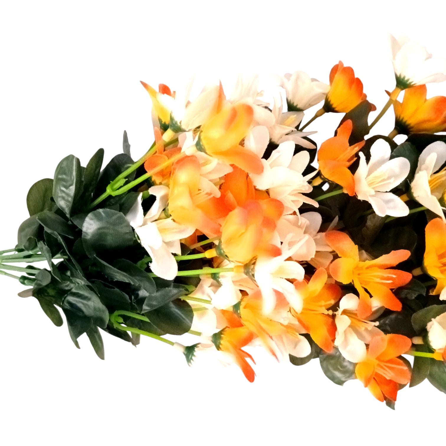 Artificial Hanging Flowers for Decoration | Flower Bunch for Wall, Door, Balcony | Decorative Hanging for Home Décor, Diwali Decoration & Gifting - 27 Inch - Apkamart #Color_Orange