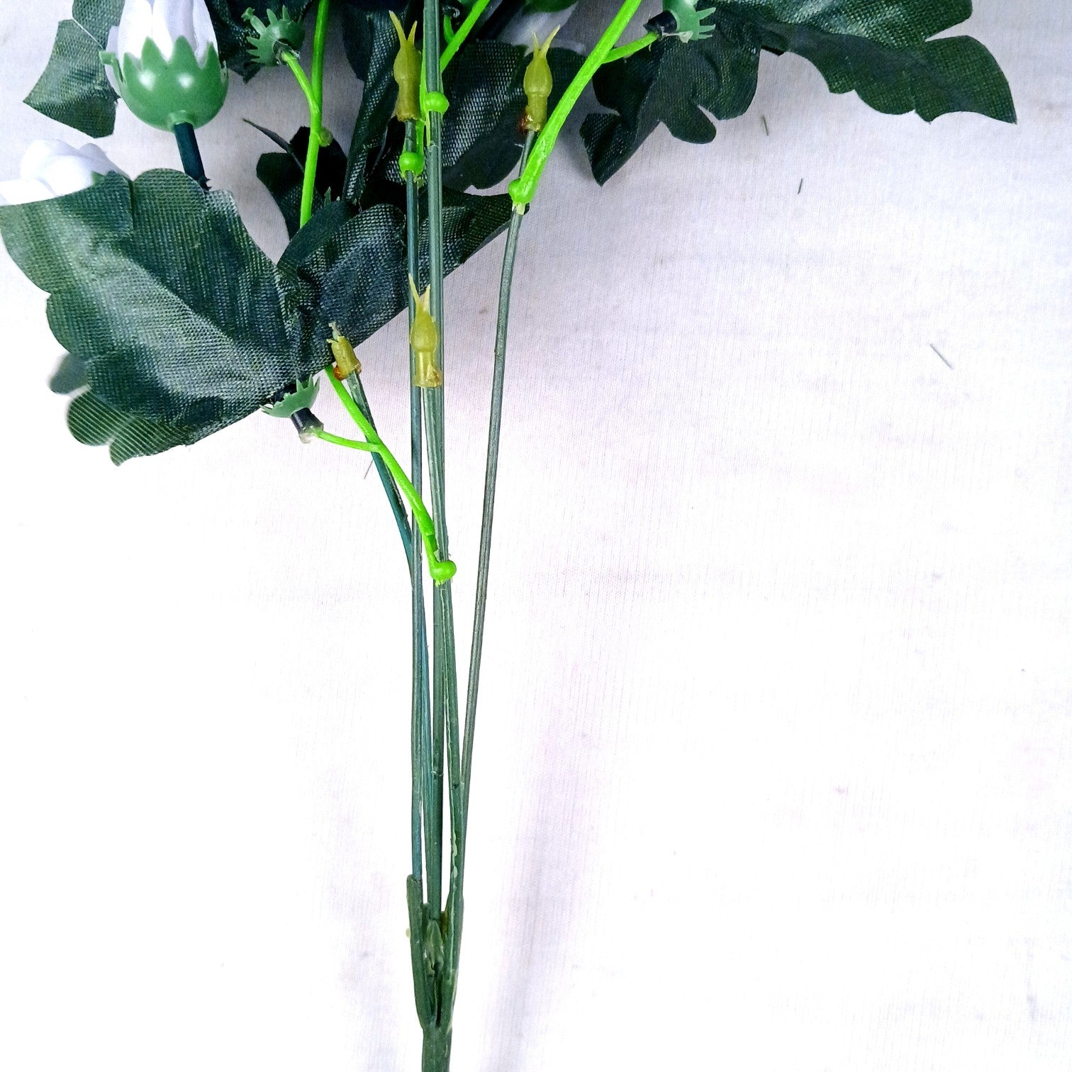 Artificial Hanging Flower for Home Decor | Realistic Hangings for Diwali Decor| Decorative Wall Hanging for Balcony, Garden, Living Room & Office - 31 Inch - Apkamart #Color_White