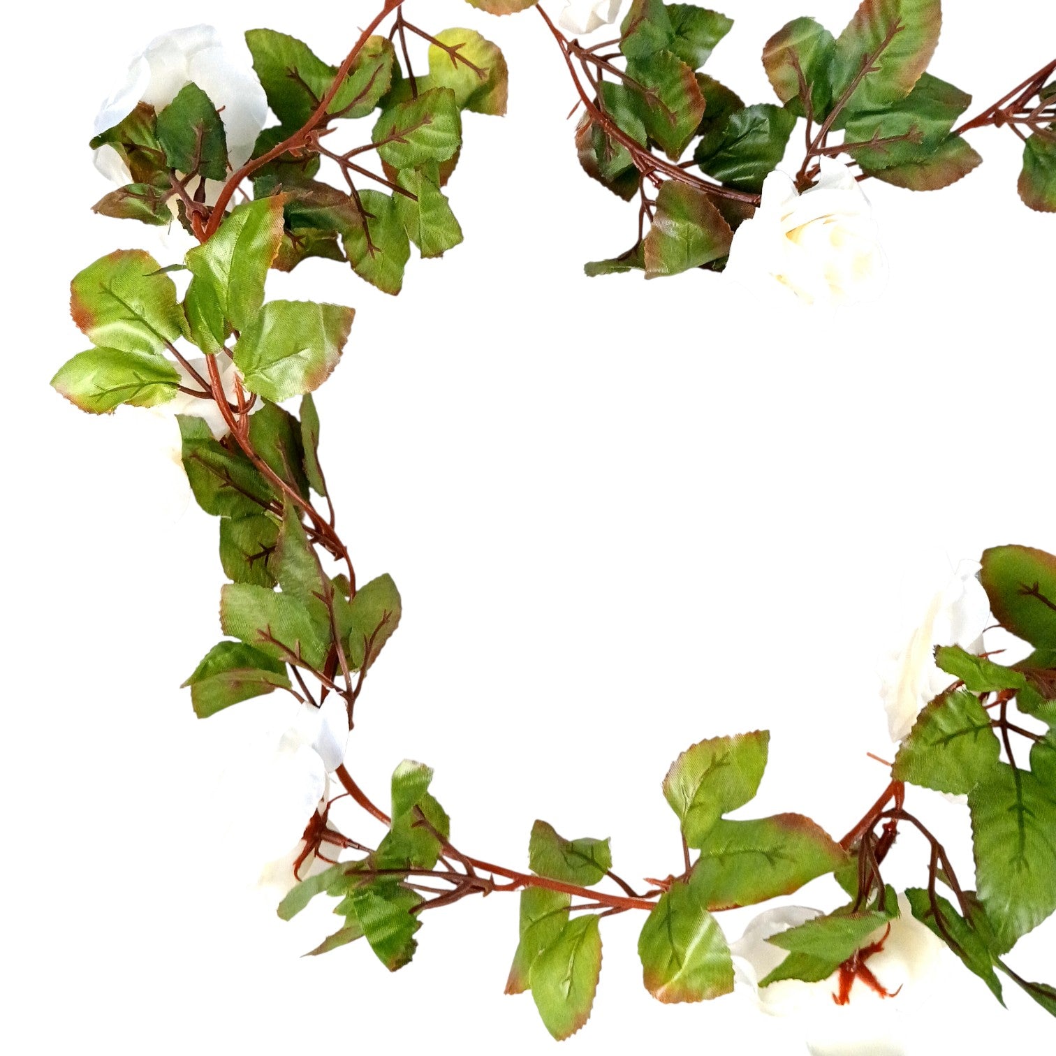 Artificial Hanging Flower Bunch | Faux Decorative Vine Flowers for Wall, Balcony & Pots | Perfect for Home, Office, Diwali Decoration & Housewarming Gifts - 83 Inch - Apkamart #Color_White