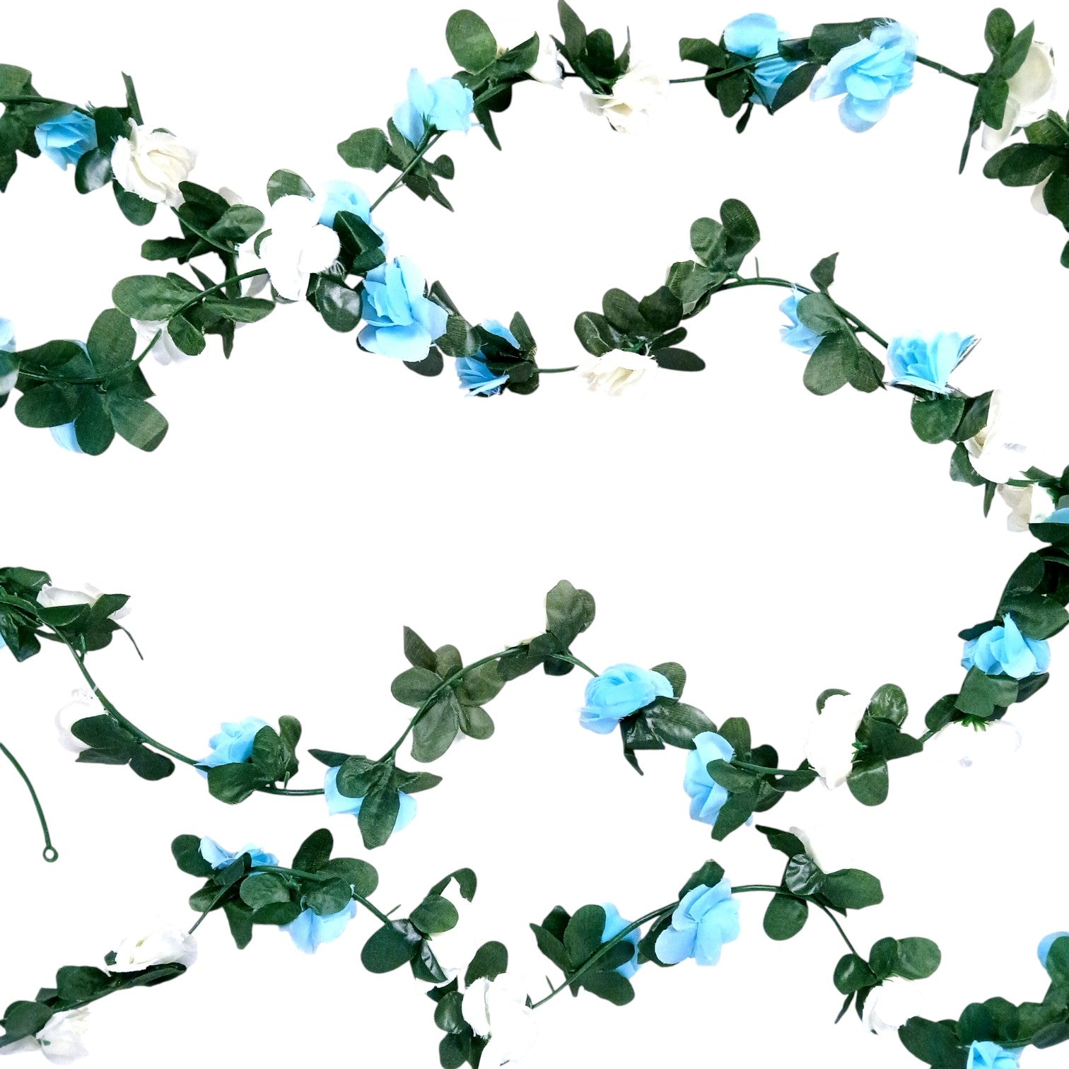 Artificial Flower Bunch for Home & Balcony Décor | Faux Decorative Flowers for Wall, Pot & Stands | Revolving Vine Bunch for Living Room - 90 Inch - Apkamart #Style_Pack Of 4