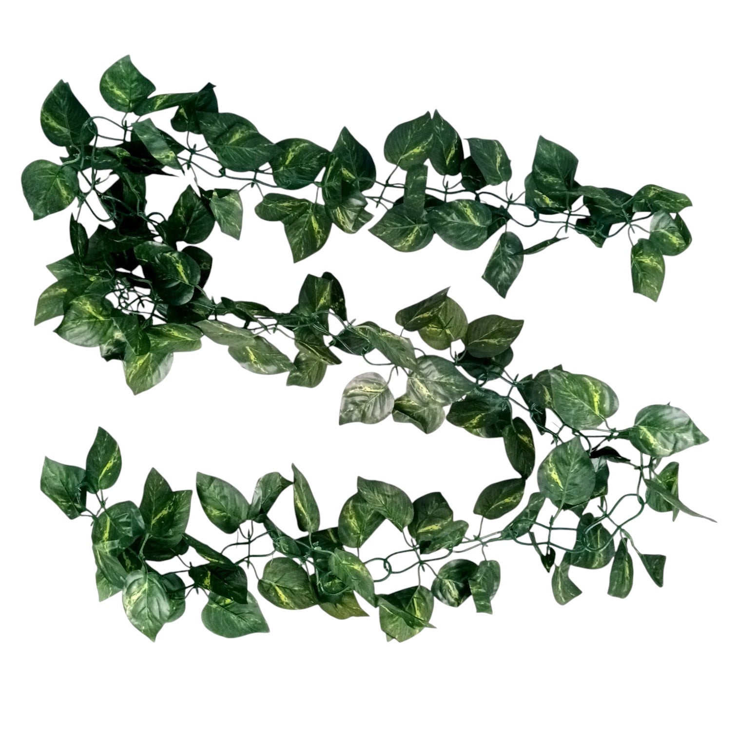 Artificial Leaf Hanging Bail | Decorative Hanging Plant for Home, Balcony, Temple, Door Bandhanwar & Party Decor | Reusable Faux Leaf Garland for Indoor Outdoor Decoration - 87 Inch - Apkamart #Style_Design 1