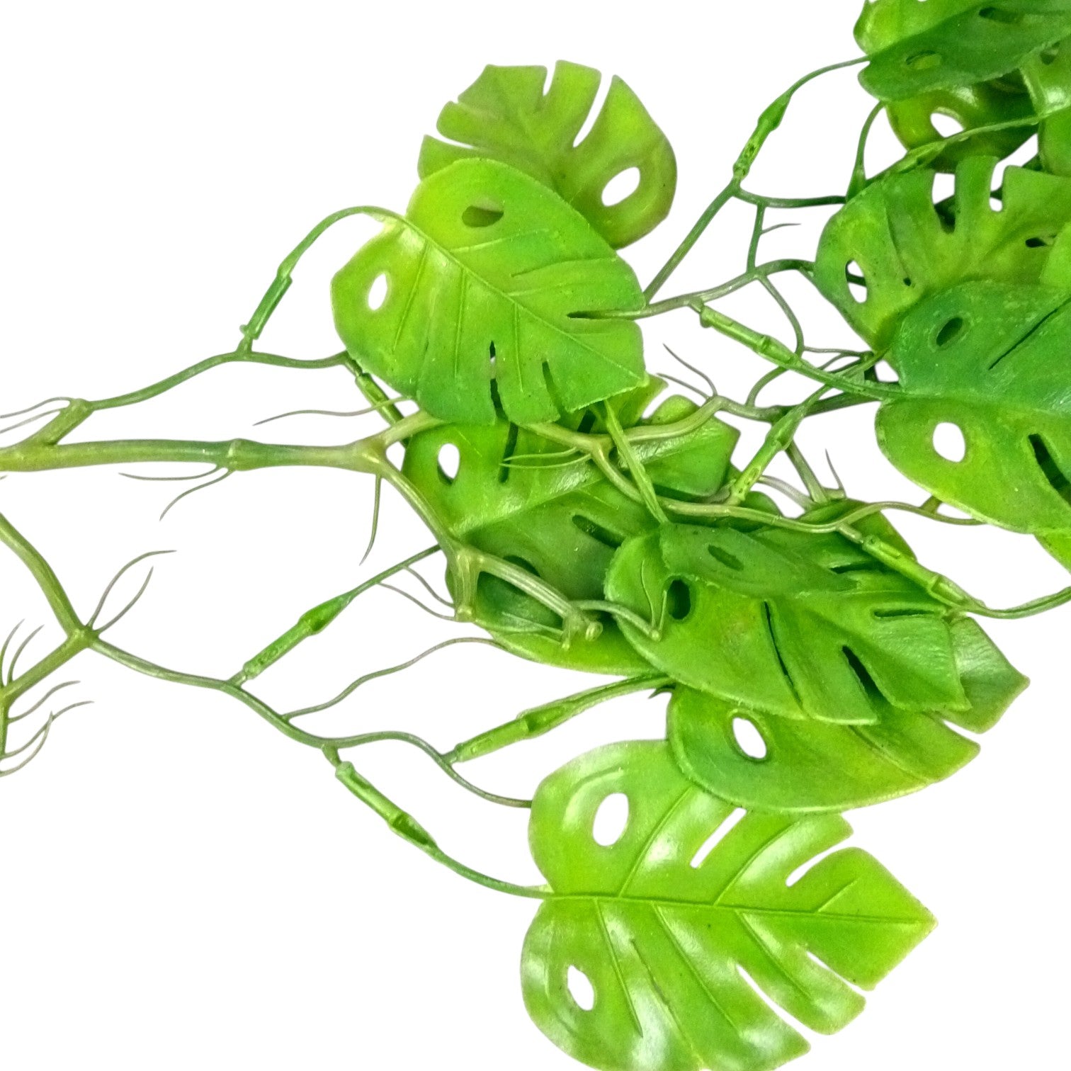 Artificial Hanging Leaf Bunch | Faux Leaf Garland Plant Bush for Creeper Decoration | Decorative Hanging Vine for Door, Balcony, Temple & Diwali Decor - 35 Inch - Apkamart #Style_Design 2