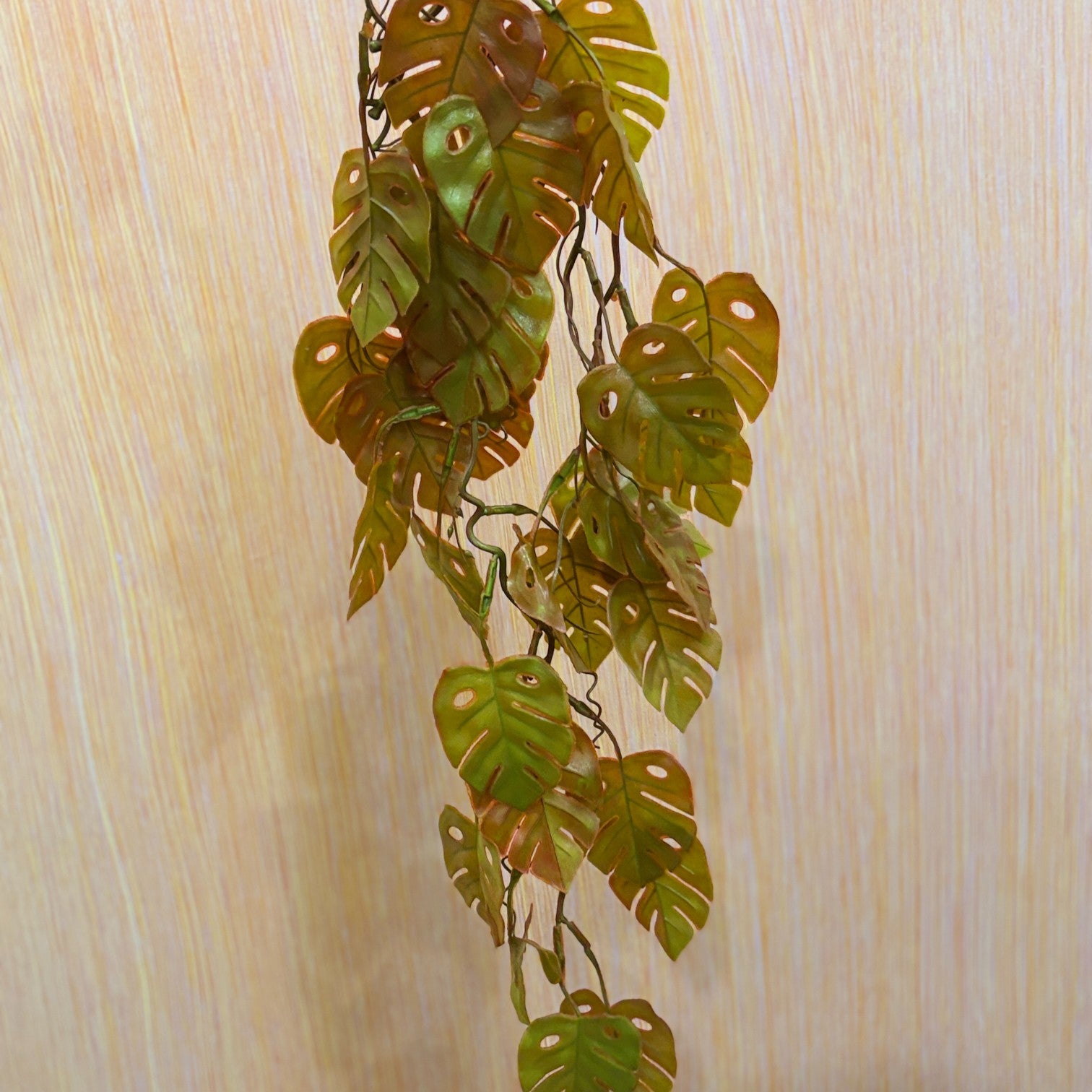 Artificial Hanging Leaf Bunch | Faux Leaf Garland Plant Bush for Creeper Decoration | Decorative Hanging Vine for Door, Balcony, Temple & Diwali Decor - 35 Inch - Apkamart #Style_Design 1