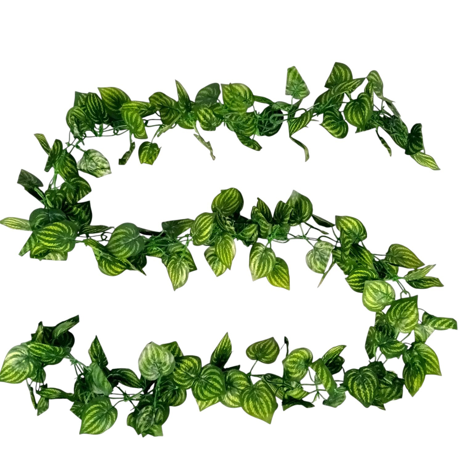Artificial Leaf Hanging Vine | Faux Leaf Garland & Creeper Decoration for Door Bandhanwar, Balcony, Temple & Party | Green Plant Bush Vine for Indoor Outdoor Home Garden Diwali Decor - 87 Inch - Apkamart #Style_Design 2