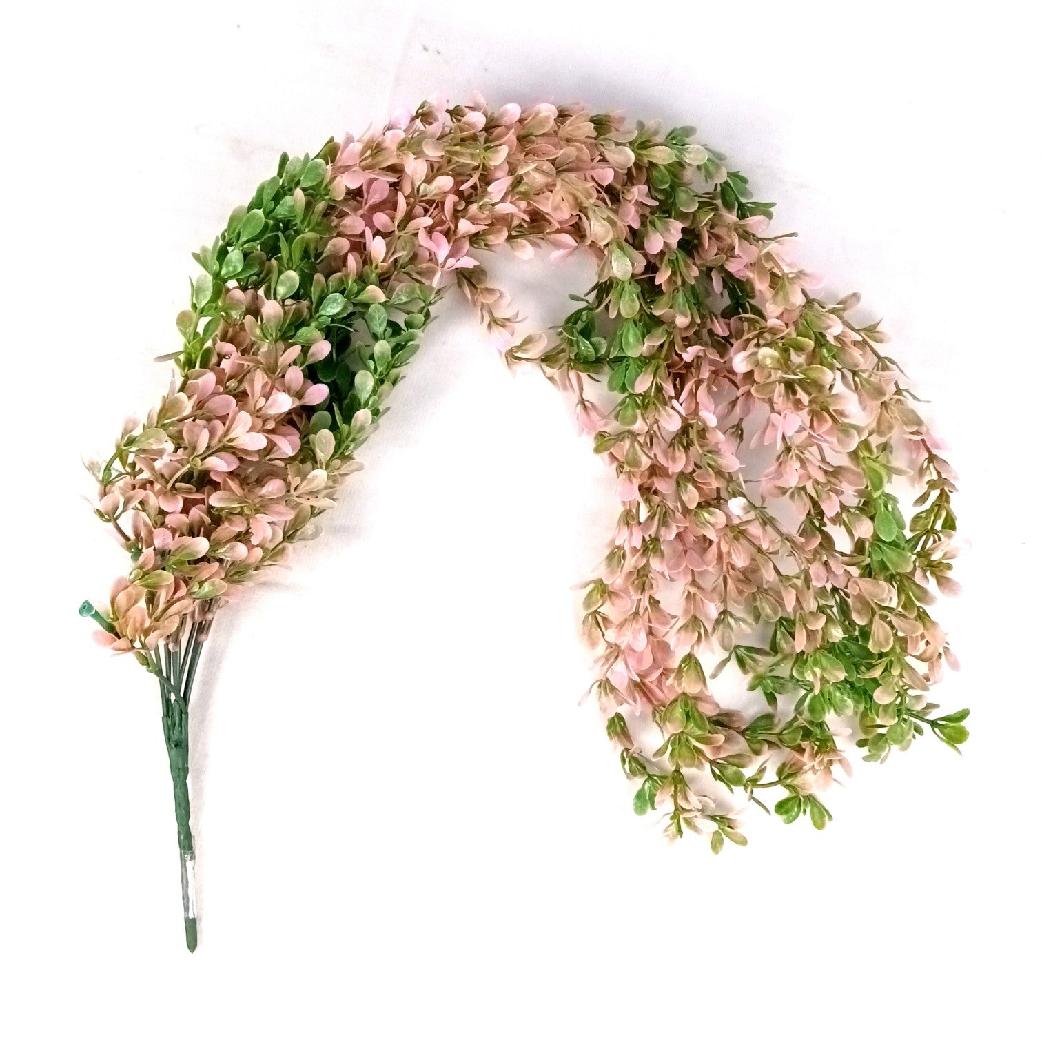 Artificial Hanging Vine | Green & Yellow Faux Leaf Garland Green Plant Bush for Creeper Decoration | Decorative Vine for Door, Temple, Diwali Decor & Home Decoration - 33 Inch - Apkamart #Style_Design 2