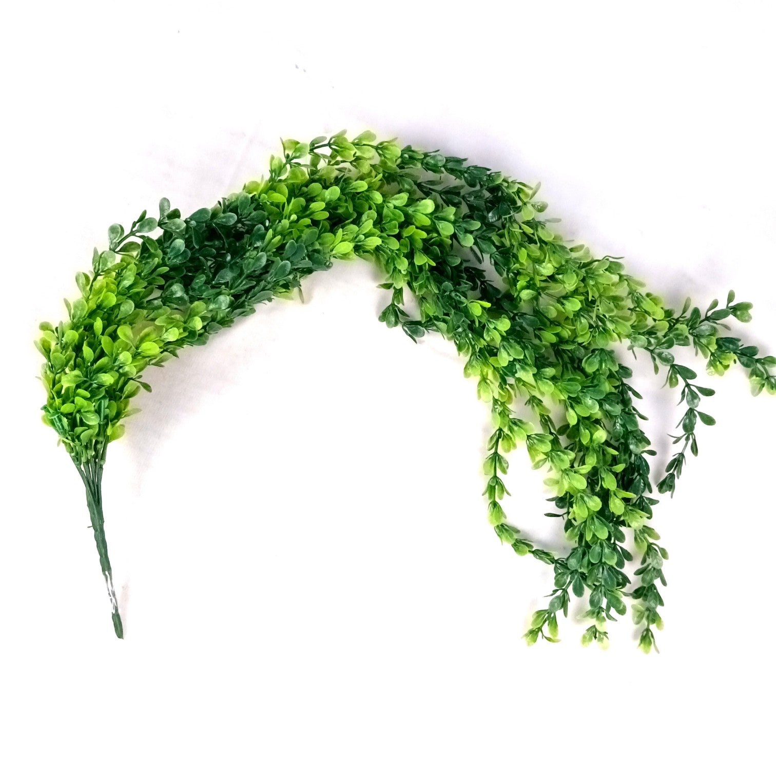 Artificial Hanging Vine | Green & Yellow Faux Leaf Garland Green Plant Bush for Creeper Decoration | Decorative Vine for Door, Temple, Diwali Decor & Home Decoration - 33 Inch - Apkamart #Style_Design 1