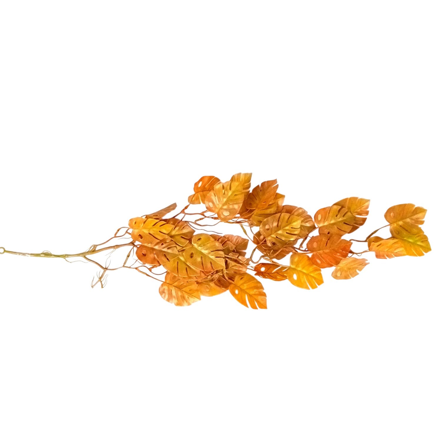 Artificial Hanging Leaf Bunch | Faux Leaf Garland Plant Bush for Creeper Decoration | Decorative Hanging Vine for Door, Balcony, Temple & Diwali Decor - 35 Inch - Apkamart #Style_Design 1