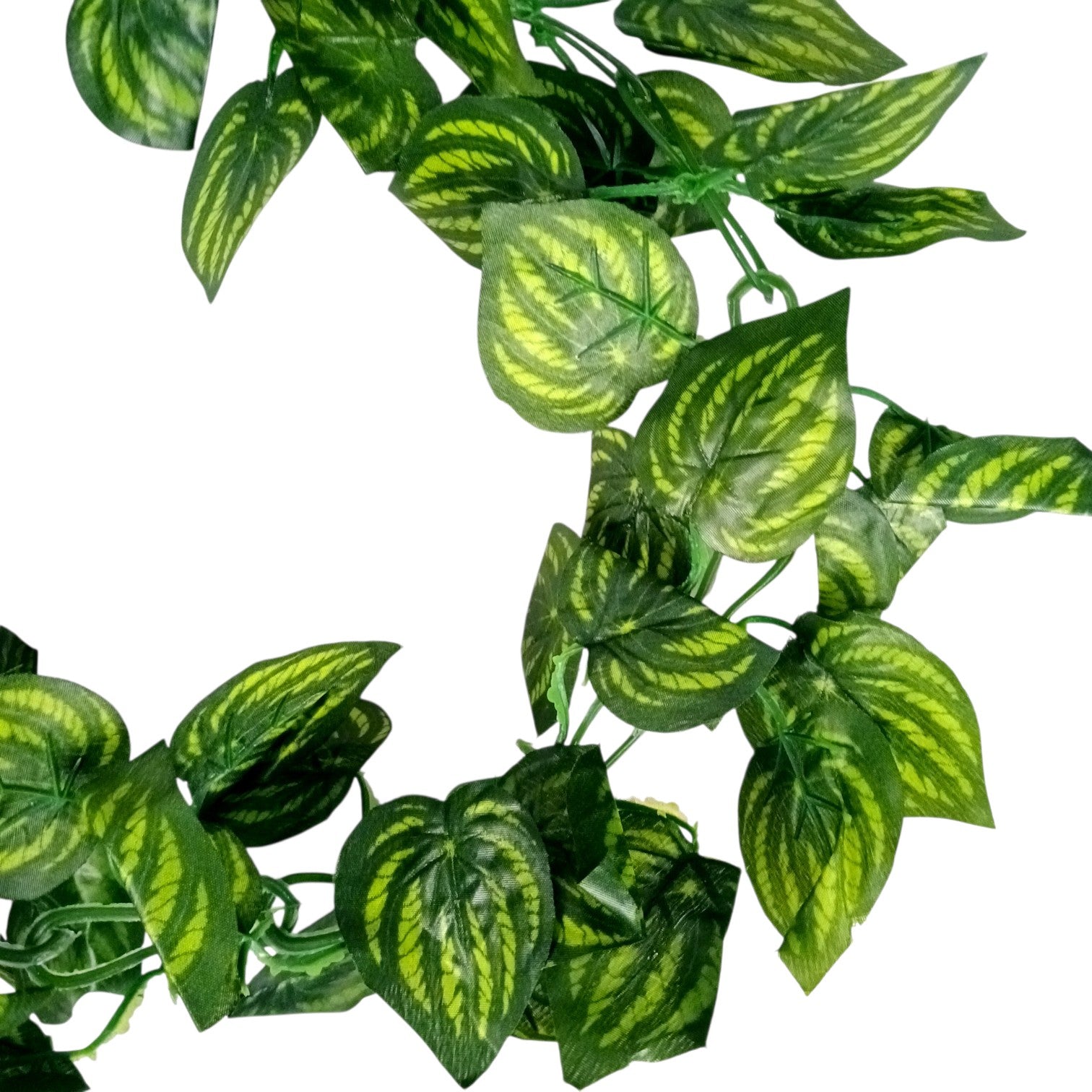 Artificial Leaf Hanging Vine | Faux Leaf Garland & Creeper Decoration for Door Bandhanwar, Balcony, Temple & Party | Green Plant Bush Vine for Indoor Outdoor Home Garden Diwali Decor - 87 Inch - Apkamart #Style_Design 2