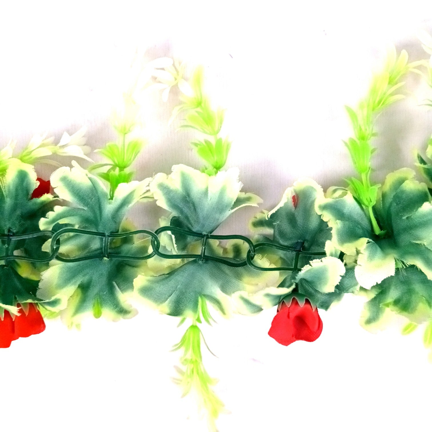 Artificial Hanging Vine | Faux Leaf Garland Green Plant Bush for Creeper Decoration | Decorative Vine for Door, Temple, Diwali Decor & Home Decoration - 69 Inch - Apkamart